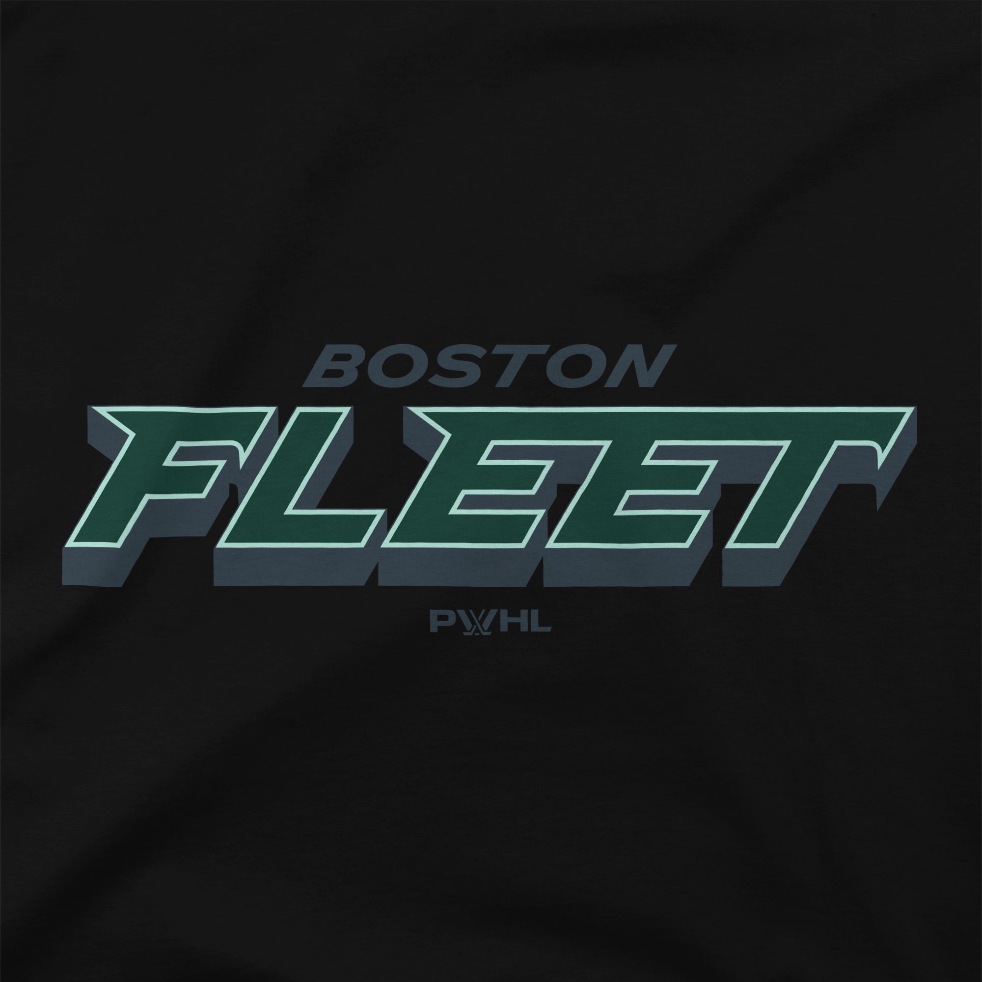 Boston Fleet Unisex Stadium Essentials Wordmark T-Shirt - T-Shirt in Black