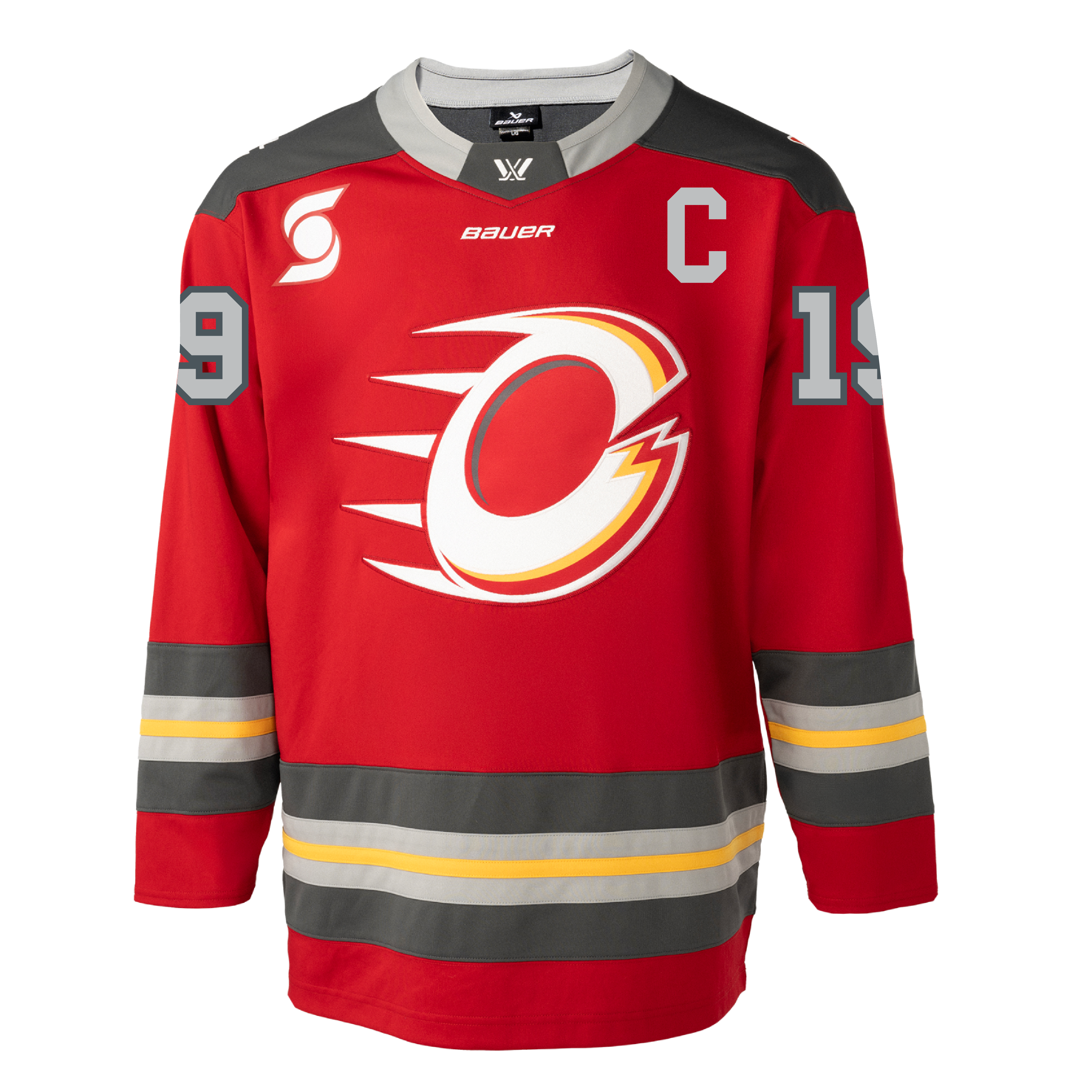 Brianne Jenner Ottawa Charge Adult Bauer Replica Home Jersey - Jersey in Red