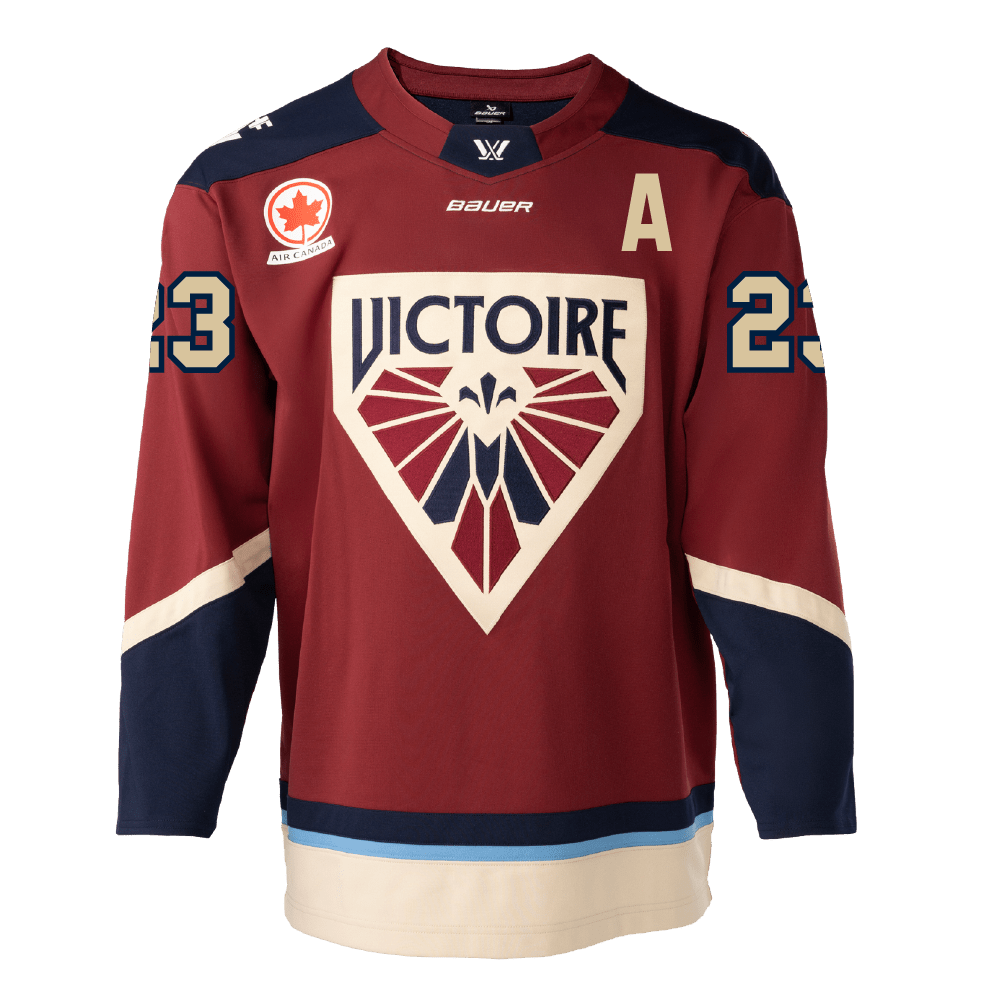 Erin Ambrose Montreal Victoire Adult Bauer Replica Home Jersey - Jersey in Maroon