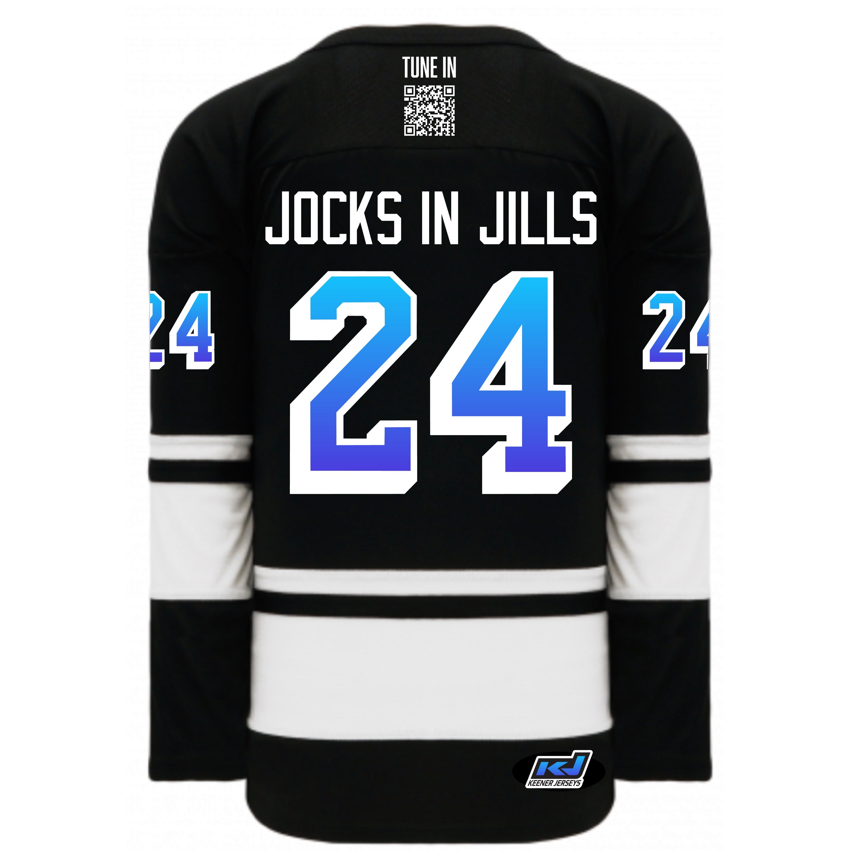 Jocks in Jills Adult Hockey Jersey - Jersey in Black