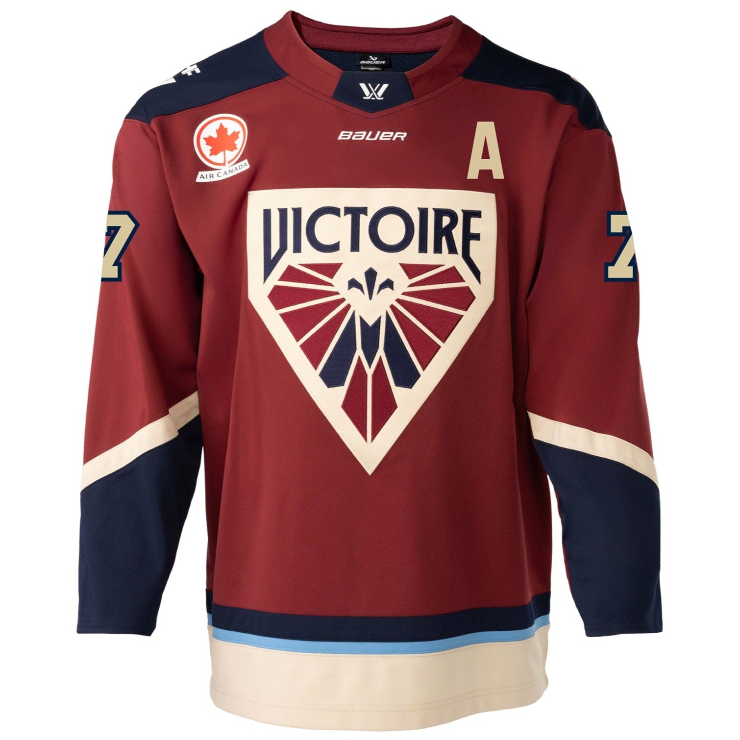 Laura Stacey Montreal Victoire Adult Bauer Replica Home Jersey - Jersey in Maroon