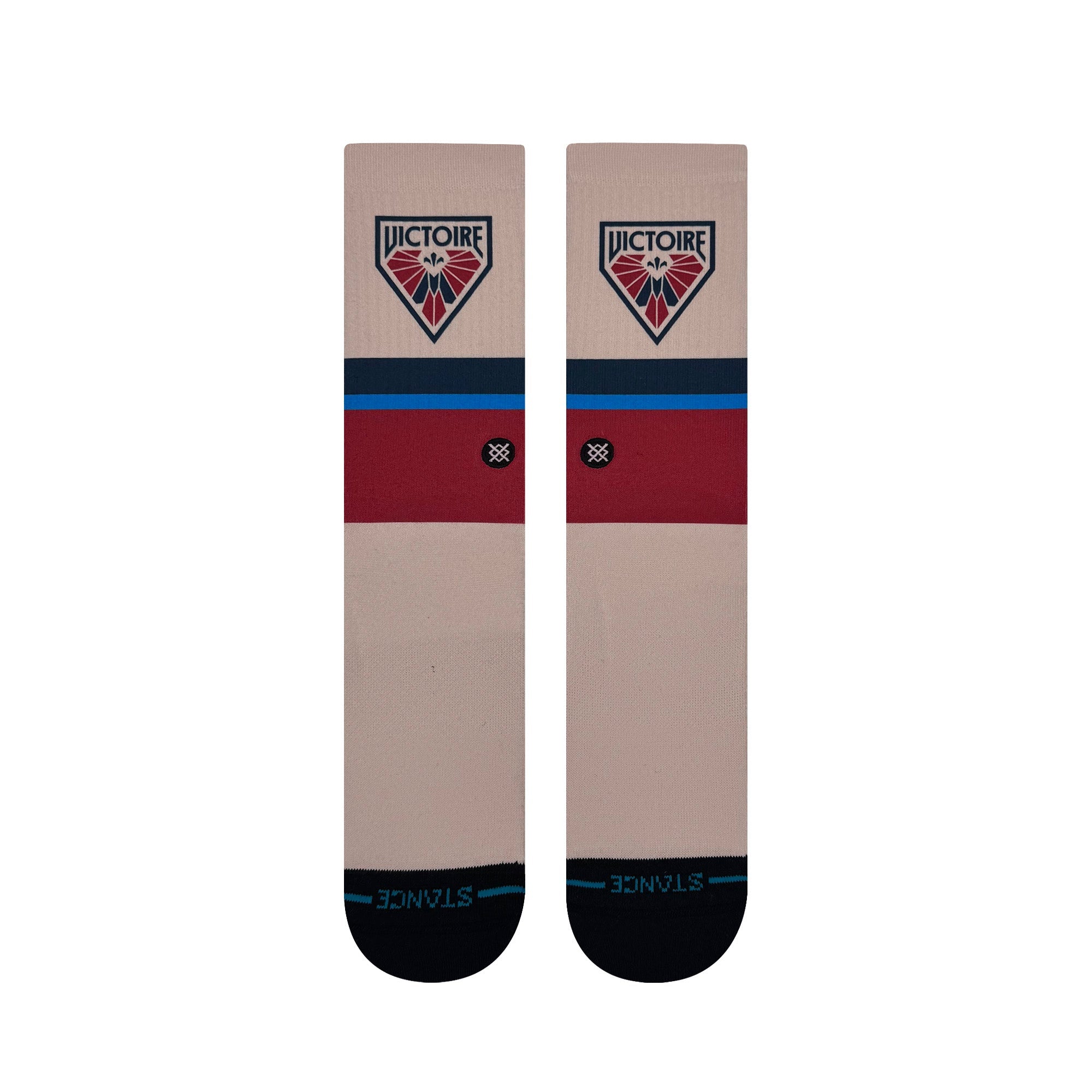 Montreal Victoire Adult Stance Away Jersey Crew Socks - Socks in Cream