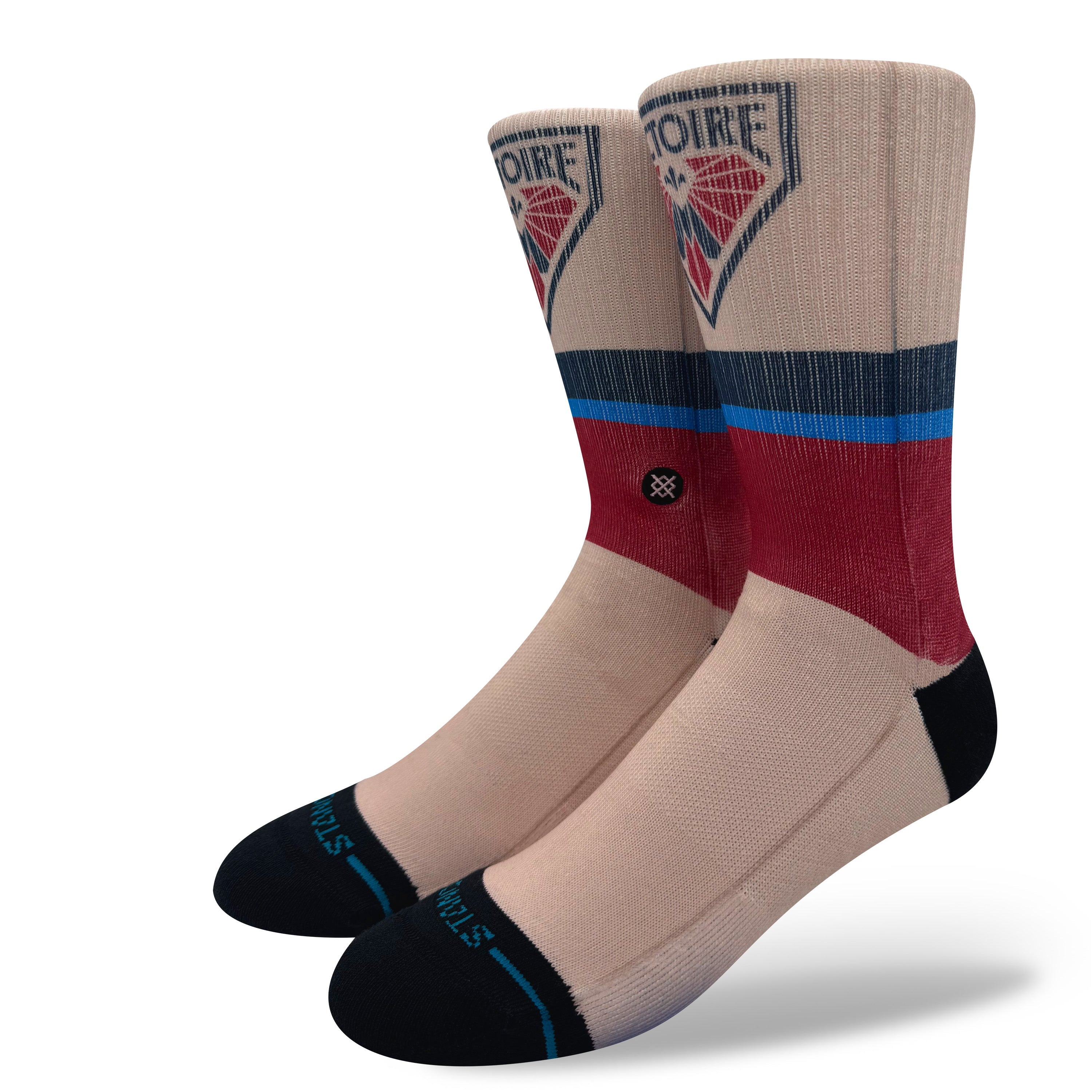 Montreal Victoire Adult Stance Away Jersey Crew Socks - Socks in Cream