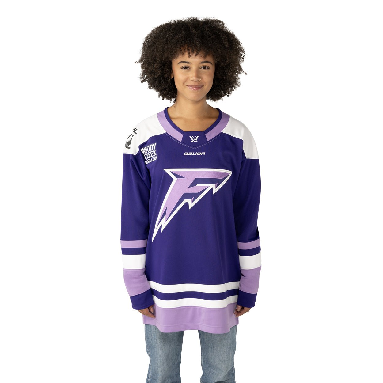 Minnesota Frost Adult Bauer Replica Home Jersey - Jersey in Purple