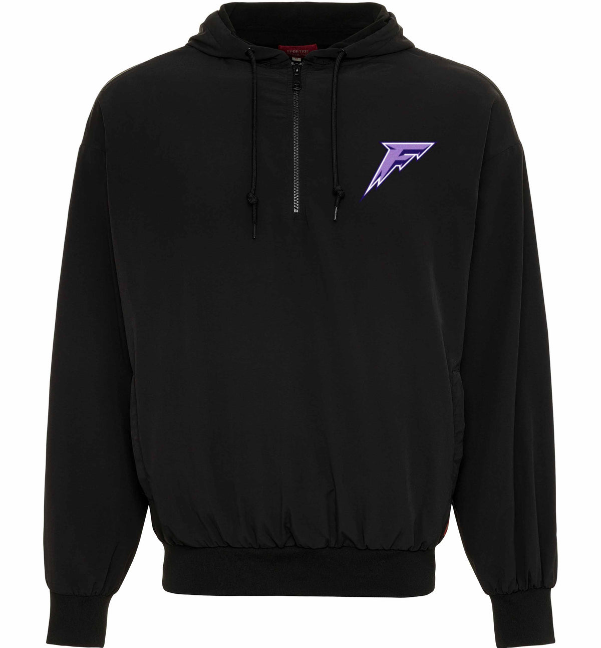 Adult Minnesota Frost Sportiqe Logo Winfield 1/4 Zip Jacket - Jacket in Black
