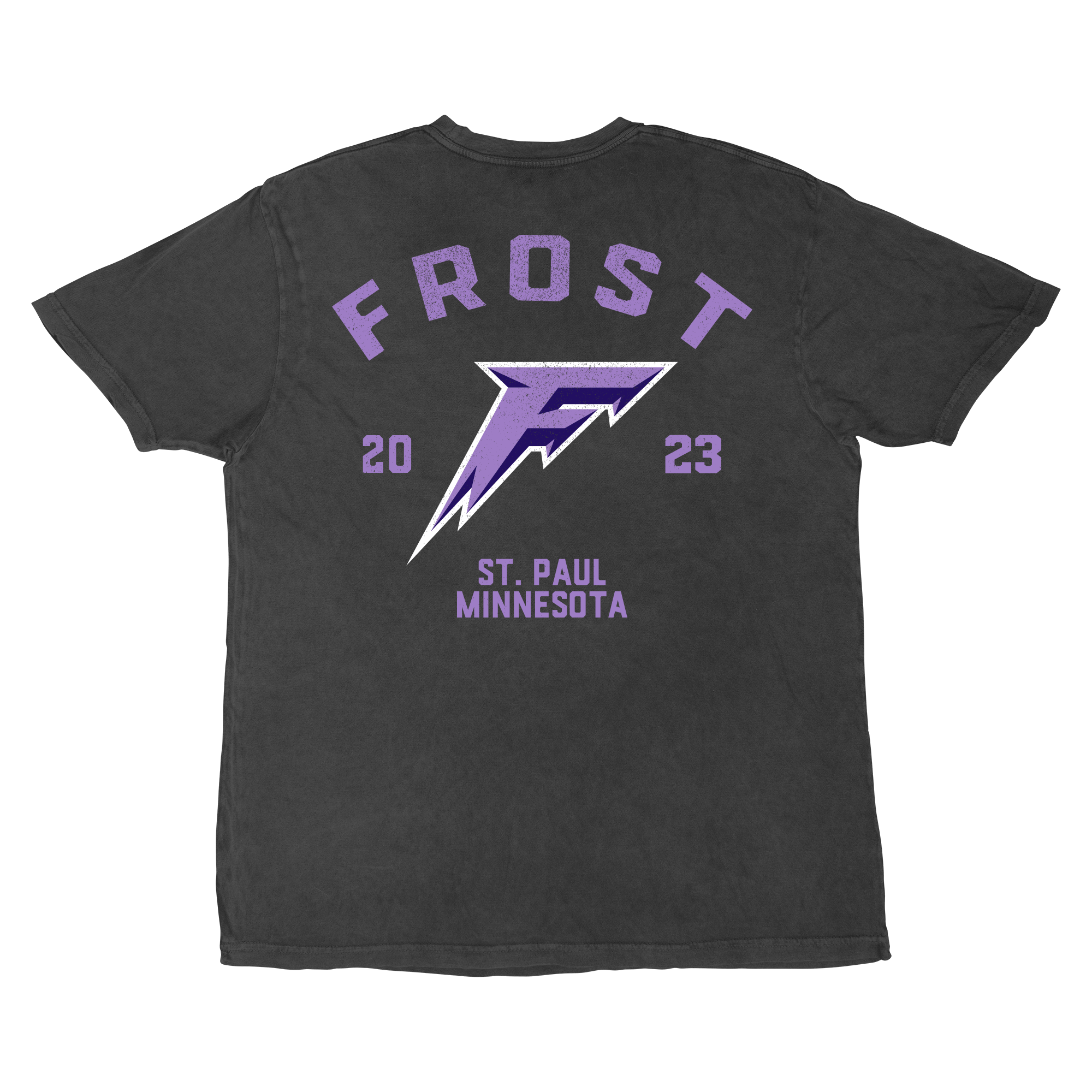 Pre - Order Minnesota Frost Adult Stadium Essentials Get Back Vintage T-Shirt - T-Shirt in Vintage Black