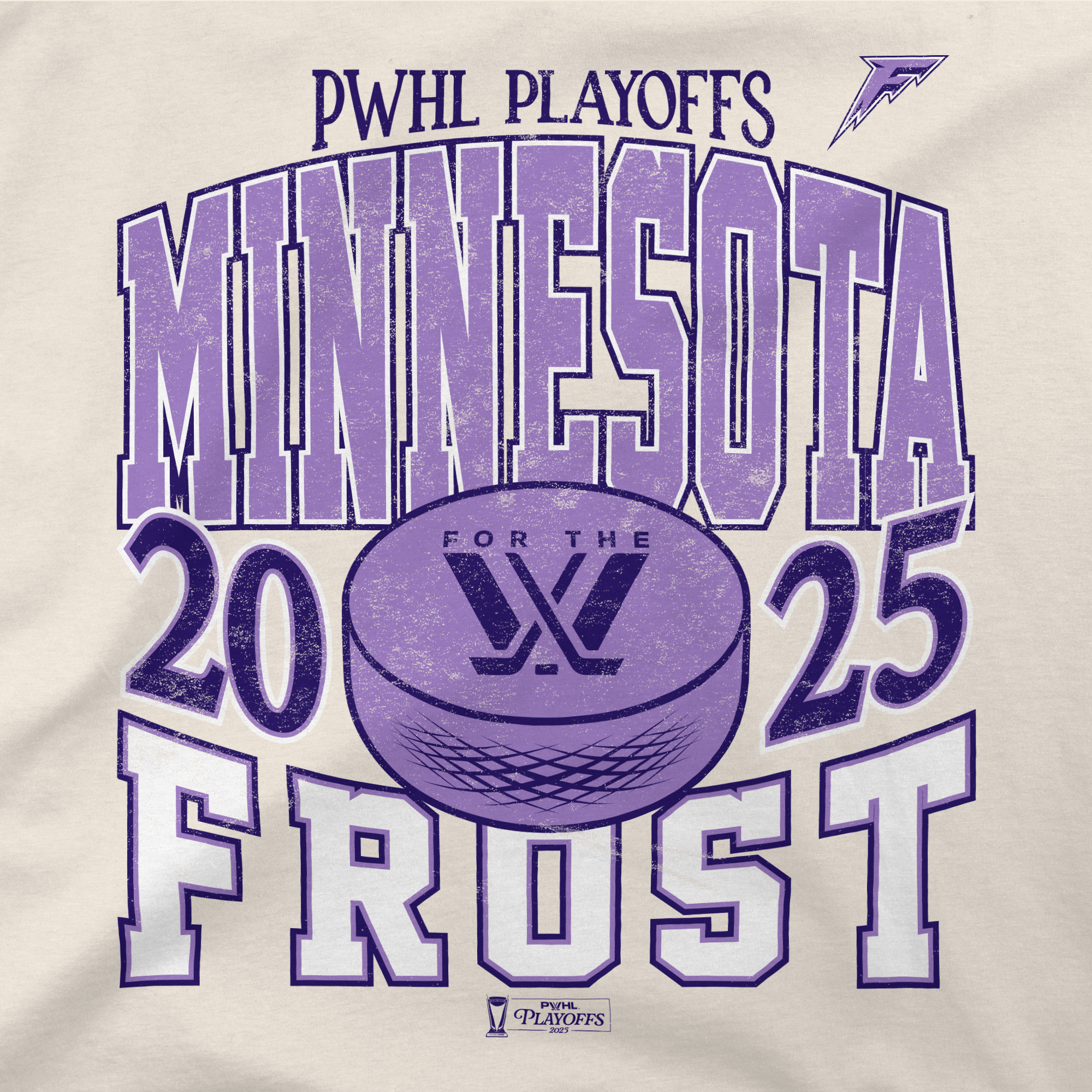 Minnesota Frost Adult Stadium Essentials Playoffs City Revolution 25 Urban T-Shirt - T-shirt in Cream