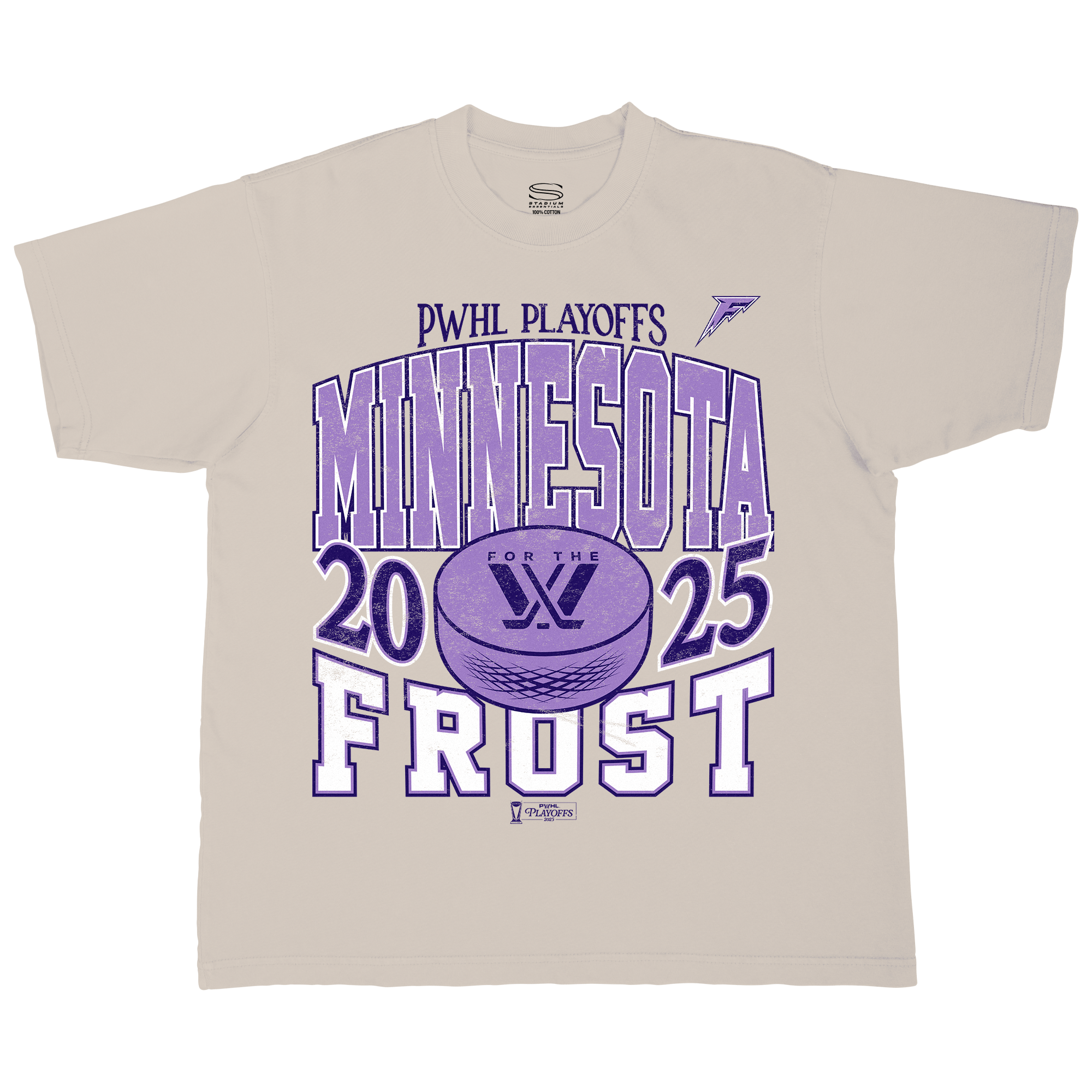 Minnesota Frost Adult Stadium Essentials Playoffs City Revolution 25 Urban T-Shirt - T-shirt in Cream