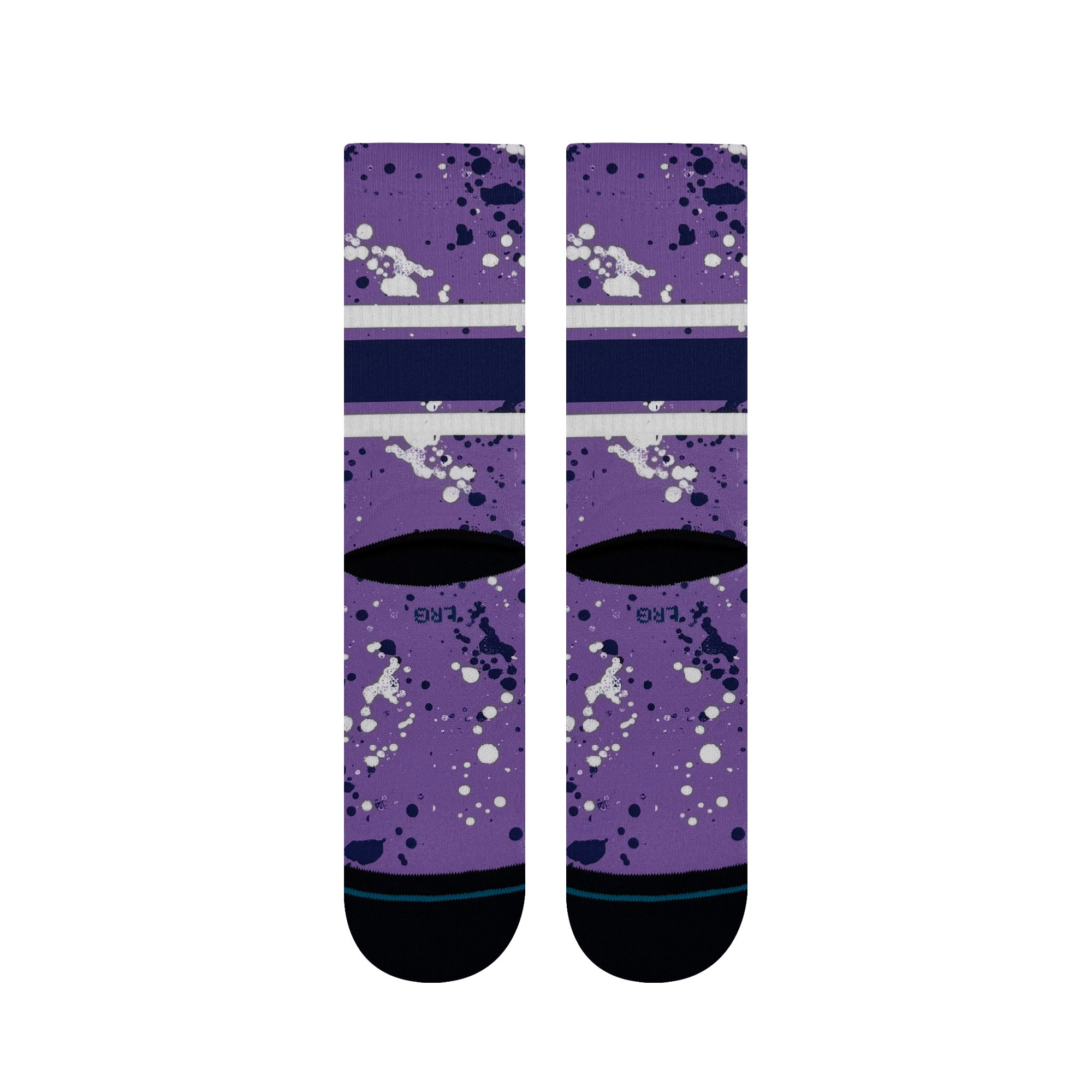 Minnesota Frost Adult Stance Splatter Crew Socks - Socks in Purple