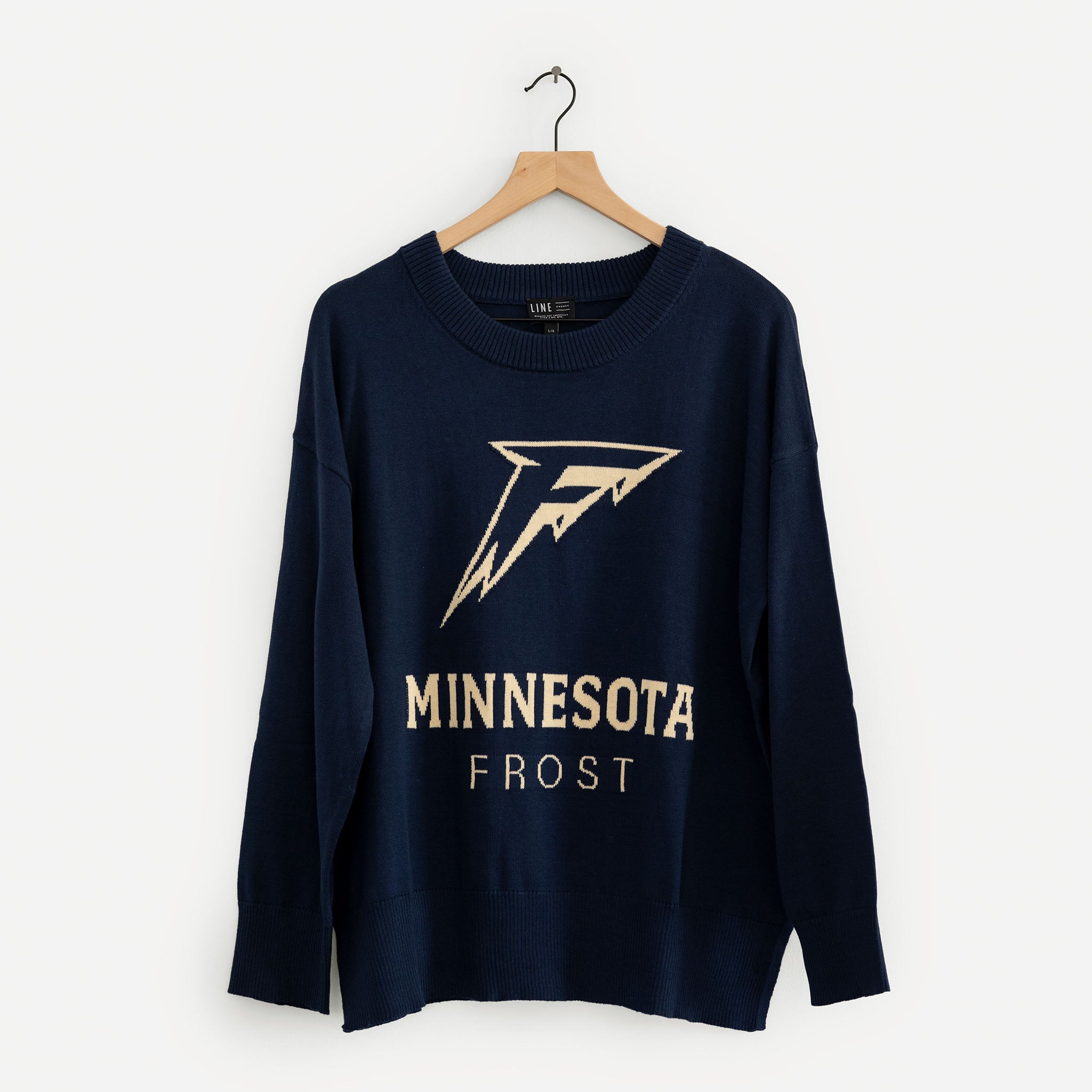 トップス iceandtechno game type logo knit M Women's Minnesota Frost Line Change Team Logo Knit Sweater