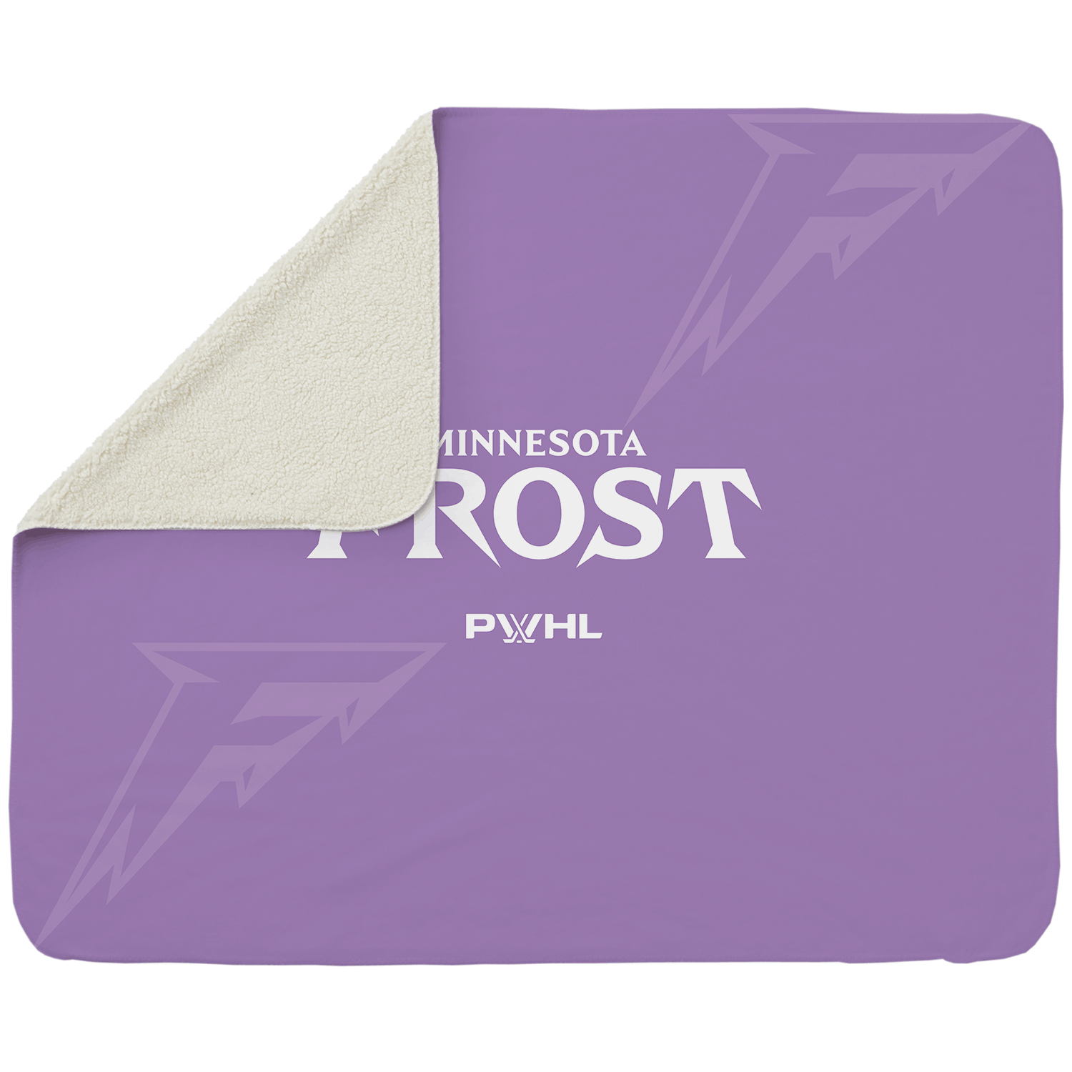 Minnesota Frost Sherpa Fleece Throw Blanket - Blankets in Cream Back