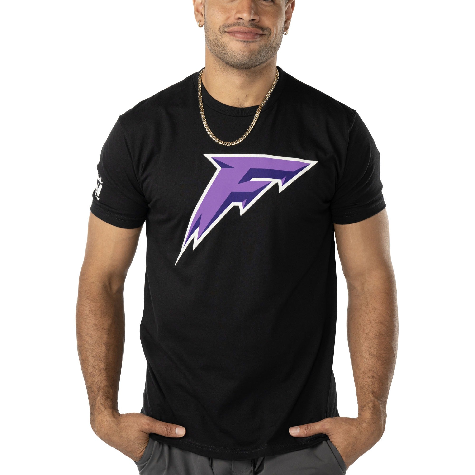 Minnesota Frost Unisex Bauer Front Logo Back Name T-Shirt - T-Shirt in Black