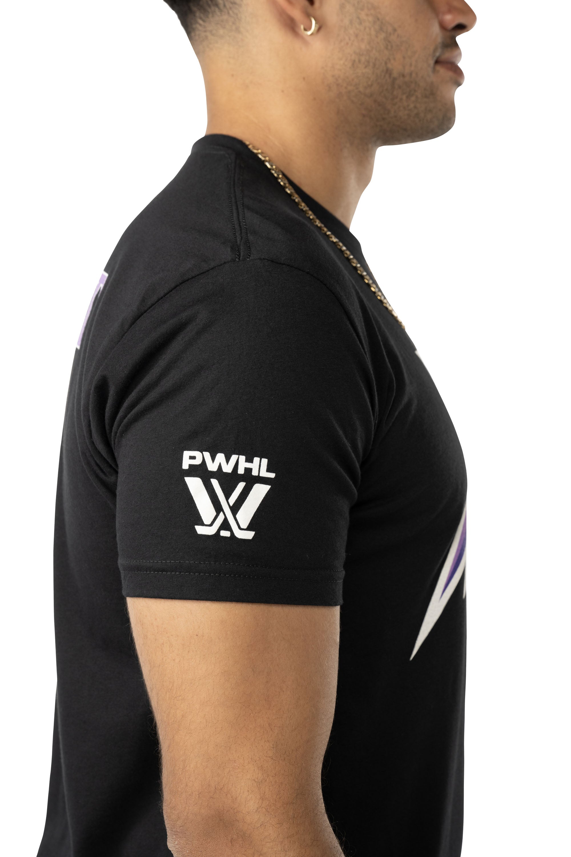 Minnesota Frost Unisex Bauer Front Logo Back Name T-Shirt - T-Shirt in Black