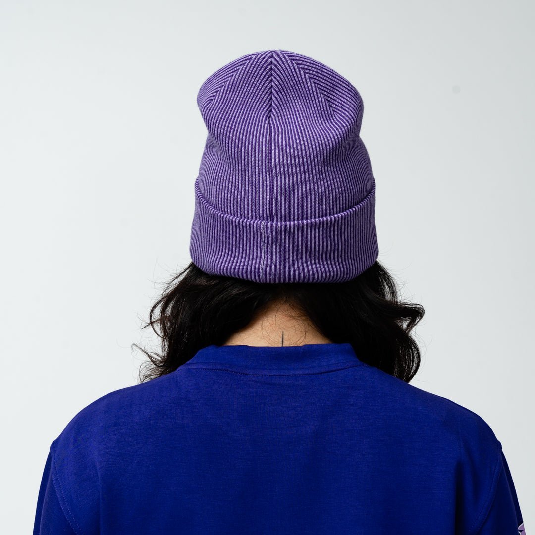 Minnesota Frost Adult Royalty Double Knit Beanie - Hat in Purple