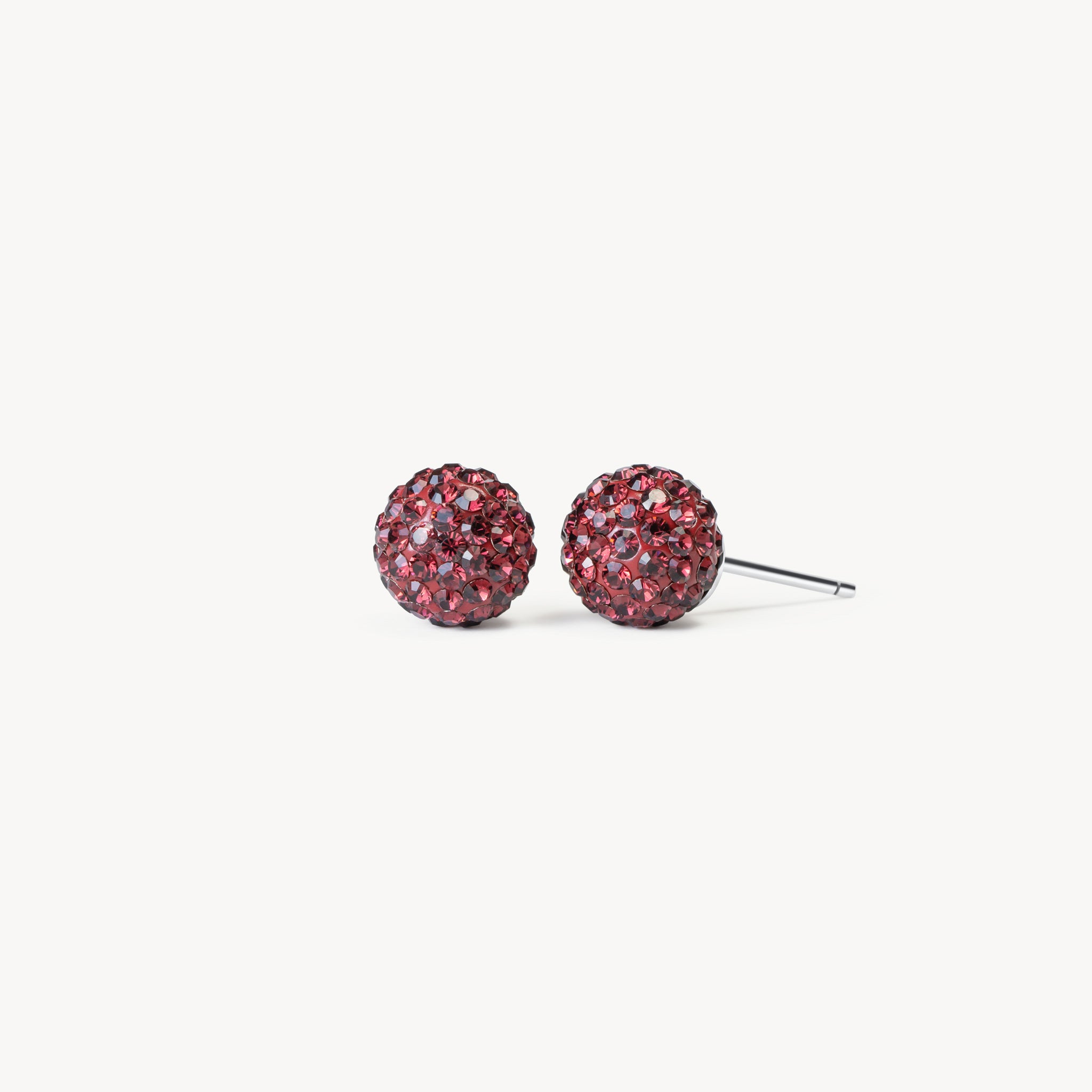 Montreal Victoire Hillberg & Berk Small Sparkle Ball™ Earrings - Jewelry in Maroon