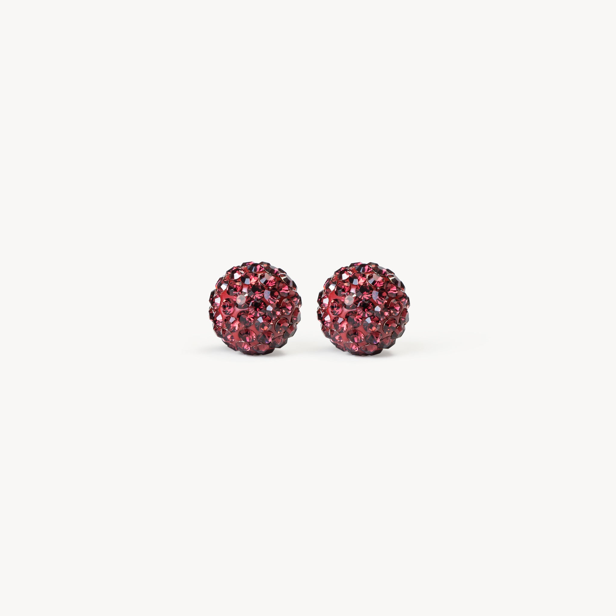 Montreal Victoire Hillberg & Berk Small Sparkle Ball™ Earrings - Jewelry in Maroon