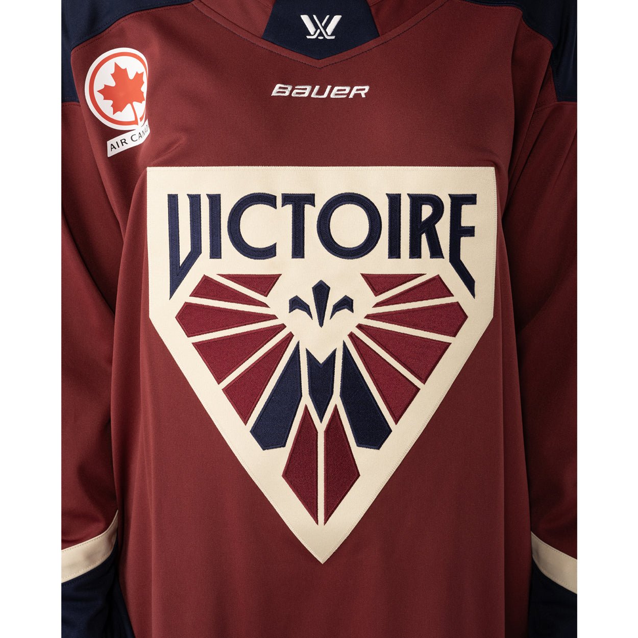 Montreal Victoire Adult Bauer Replica Home Jersey - Jersey in Maroon