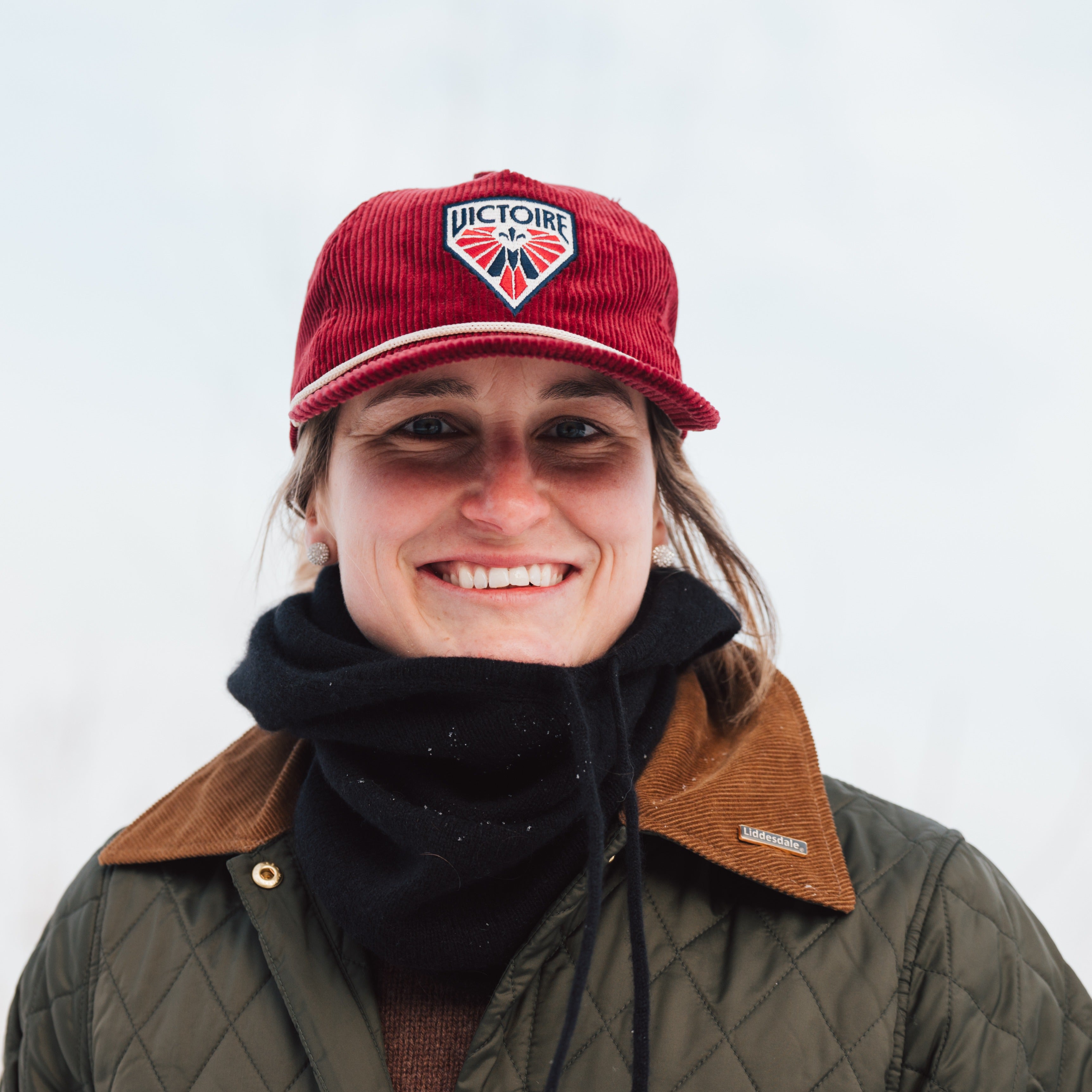 Montreal Victoire Adult Celly Logo Corduroy Hat - Hat in Maroon