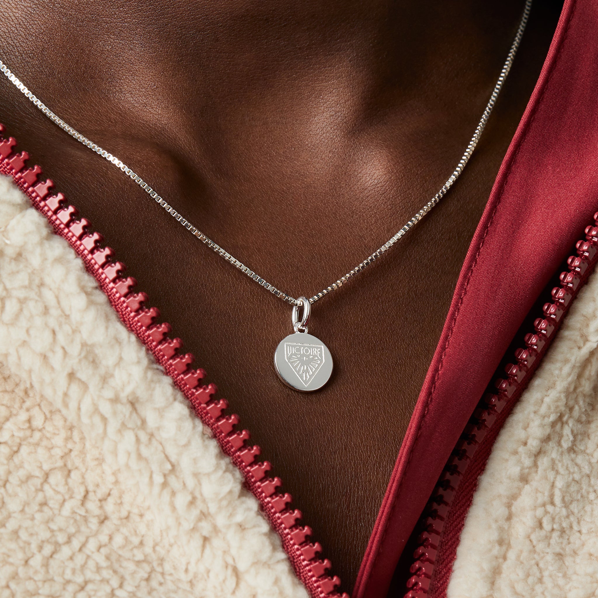 Montreal Victoire Hillberg & Berk Silver Medallion Necklace - Jewelry in Silver