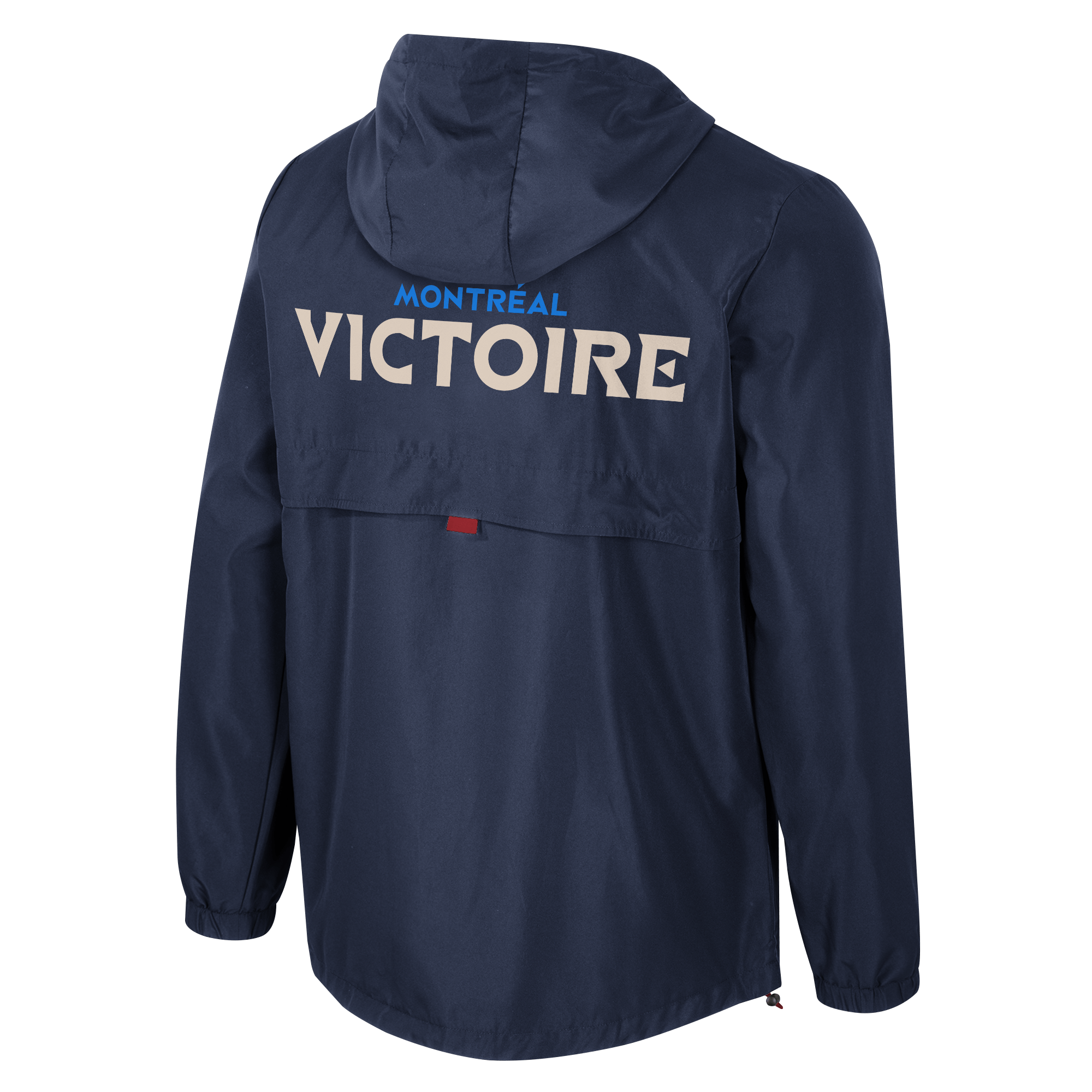 Montreal Victoire Adult Stadium Essentials Compete Quarter Zip Hybrid Jacket - Jacket in Navy