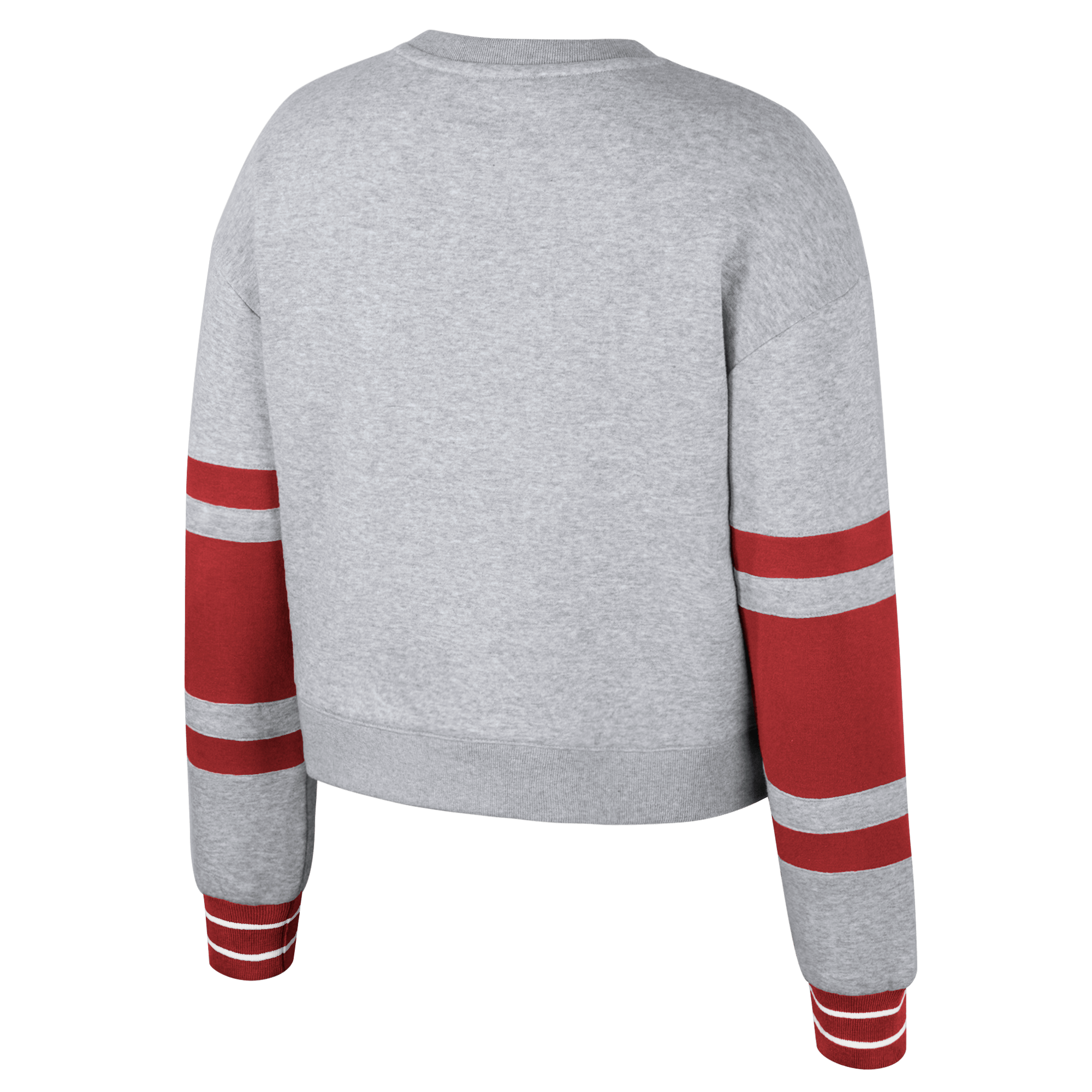 Montreal Victoire Women's Stadium Essentials Scrimmage 2 Long Sleeve Crop Crew - Crewneck in Grey
