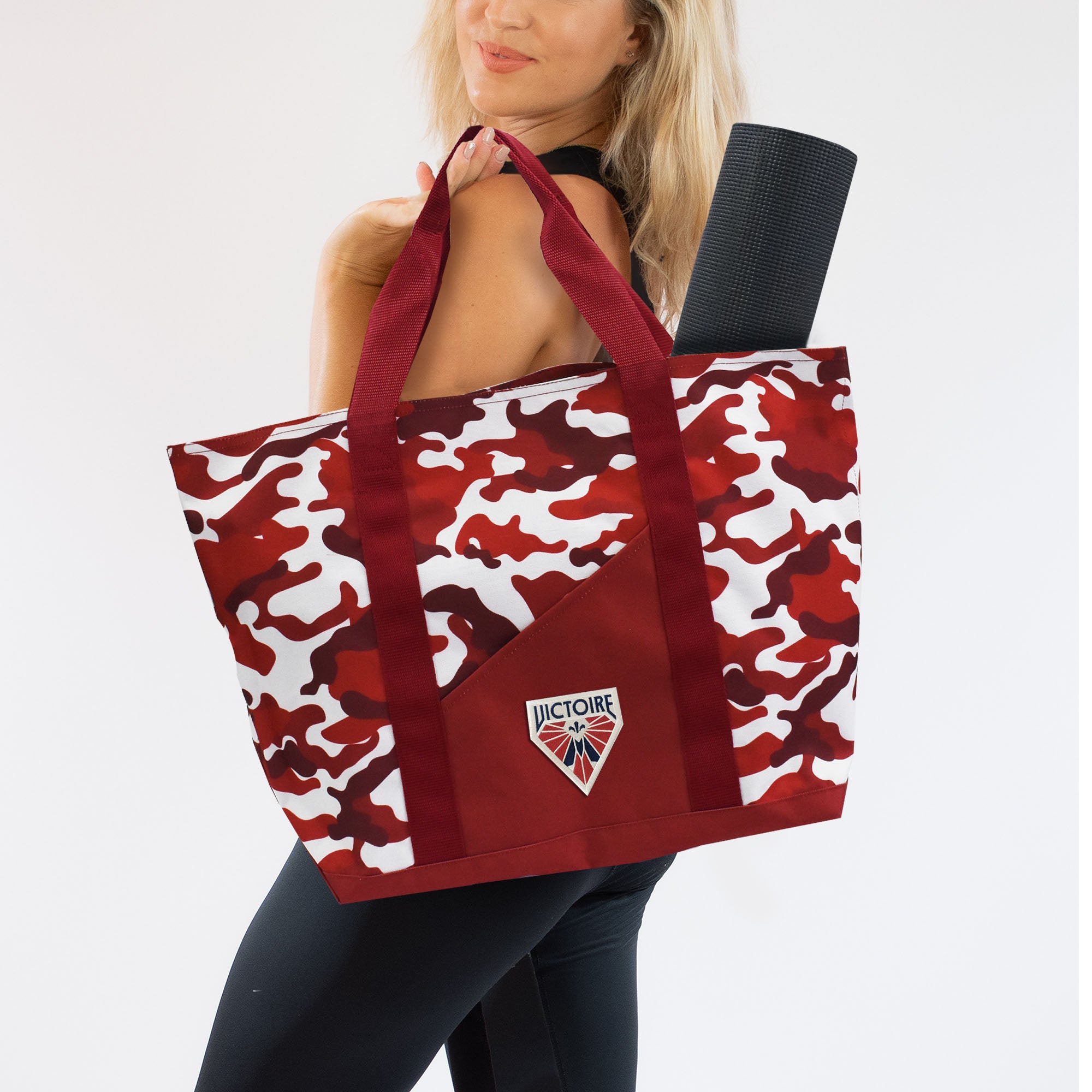 Montreal Victoire Super - Duty Camo Tote - Bags in Maroon