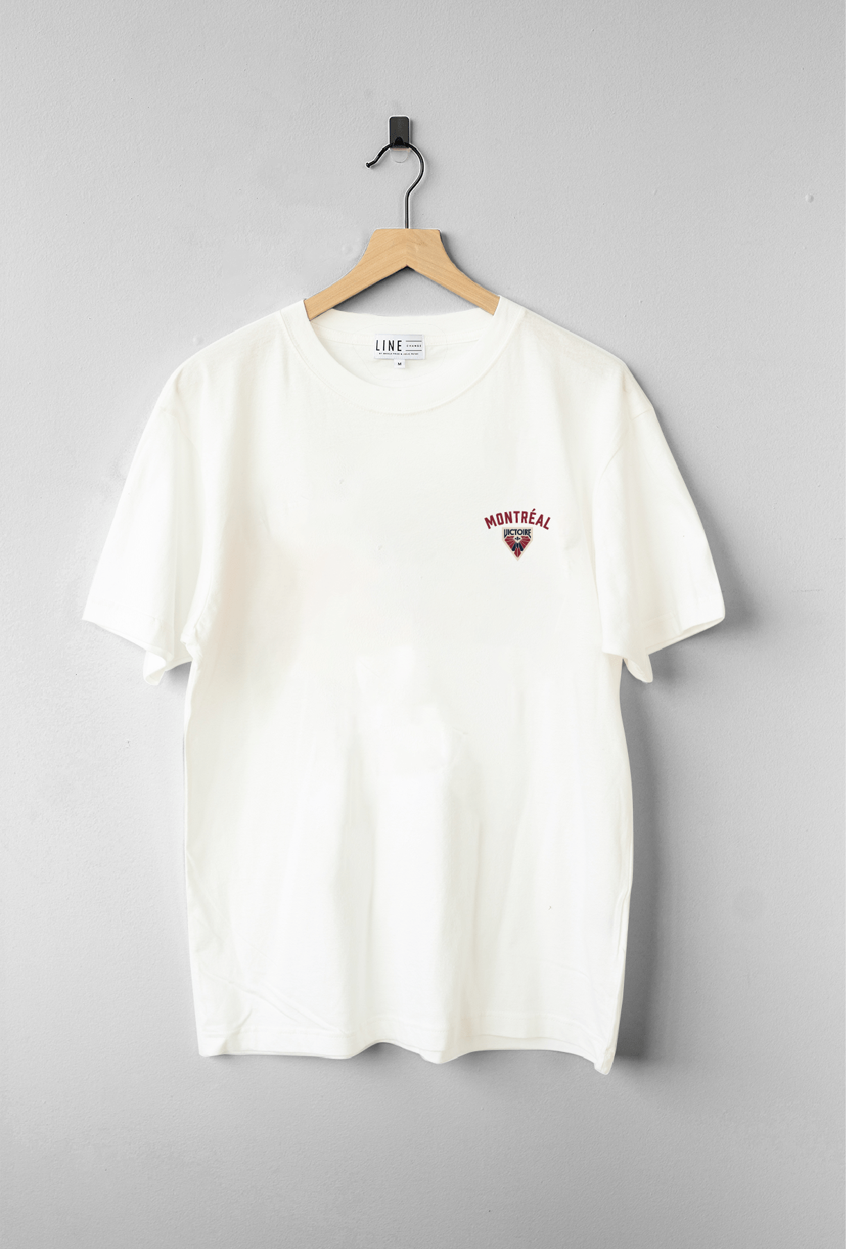 Montreal Victoire Unisex Line Change Back Hit Hockey Oversized T-Shirt - T-Shirt in White