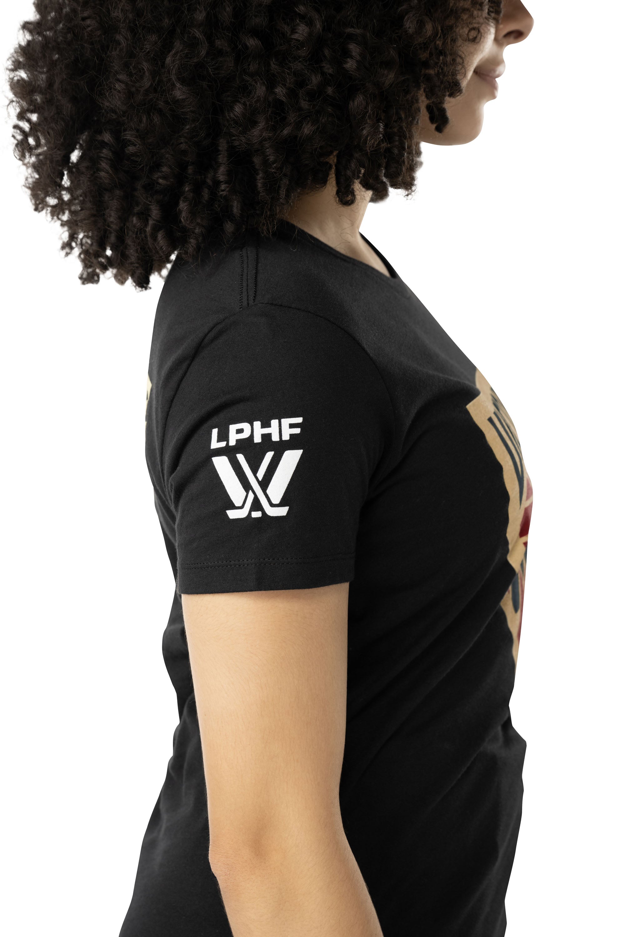 Montreal Victoire Women's Bauer Front Logo Back Name T-Shirt - T-Shirt in Black