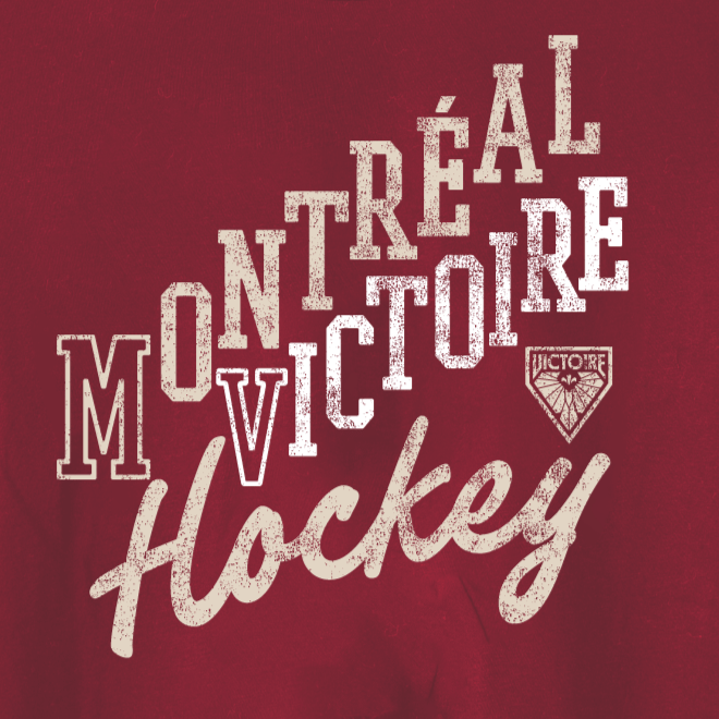 Montreal Victoire Youth Line Change Do It All T-Shirt - T-Shirt in Maroon