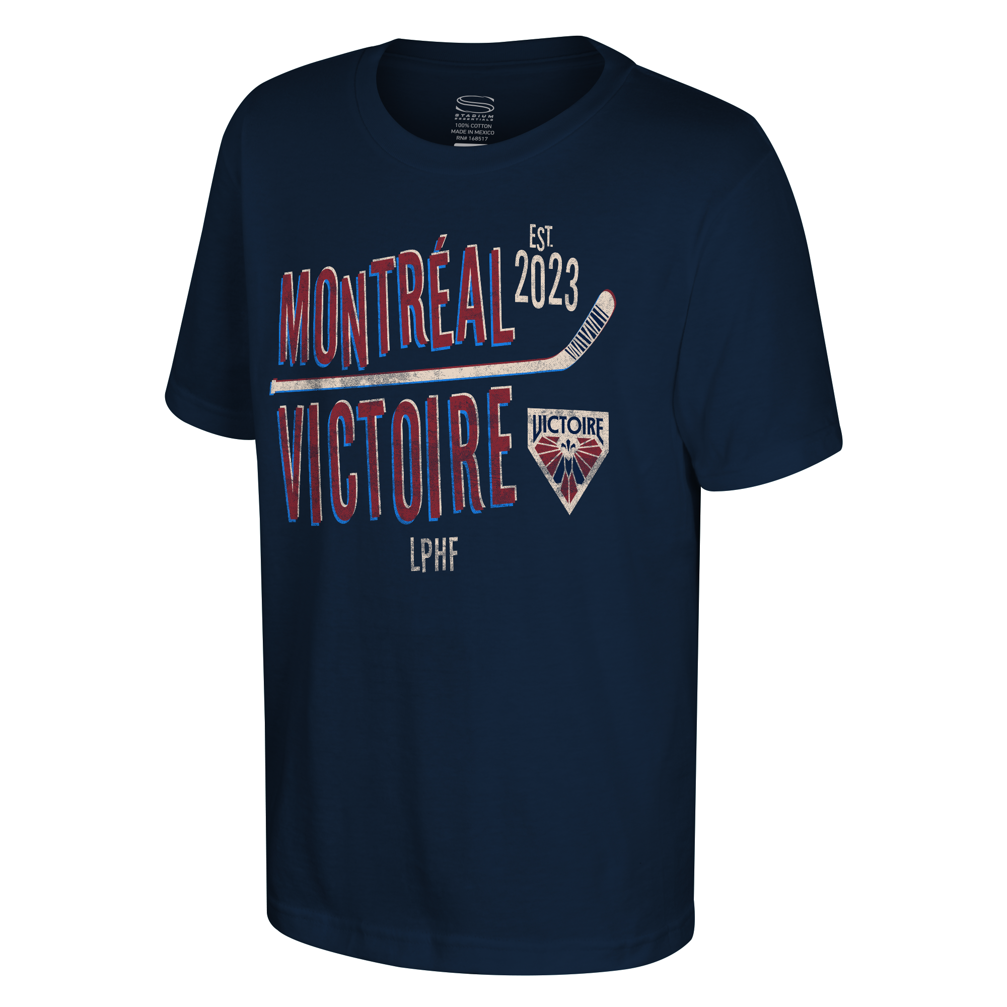 Montreal Victoire Youth Stadium Essentials Stick T-Shirt