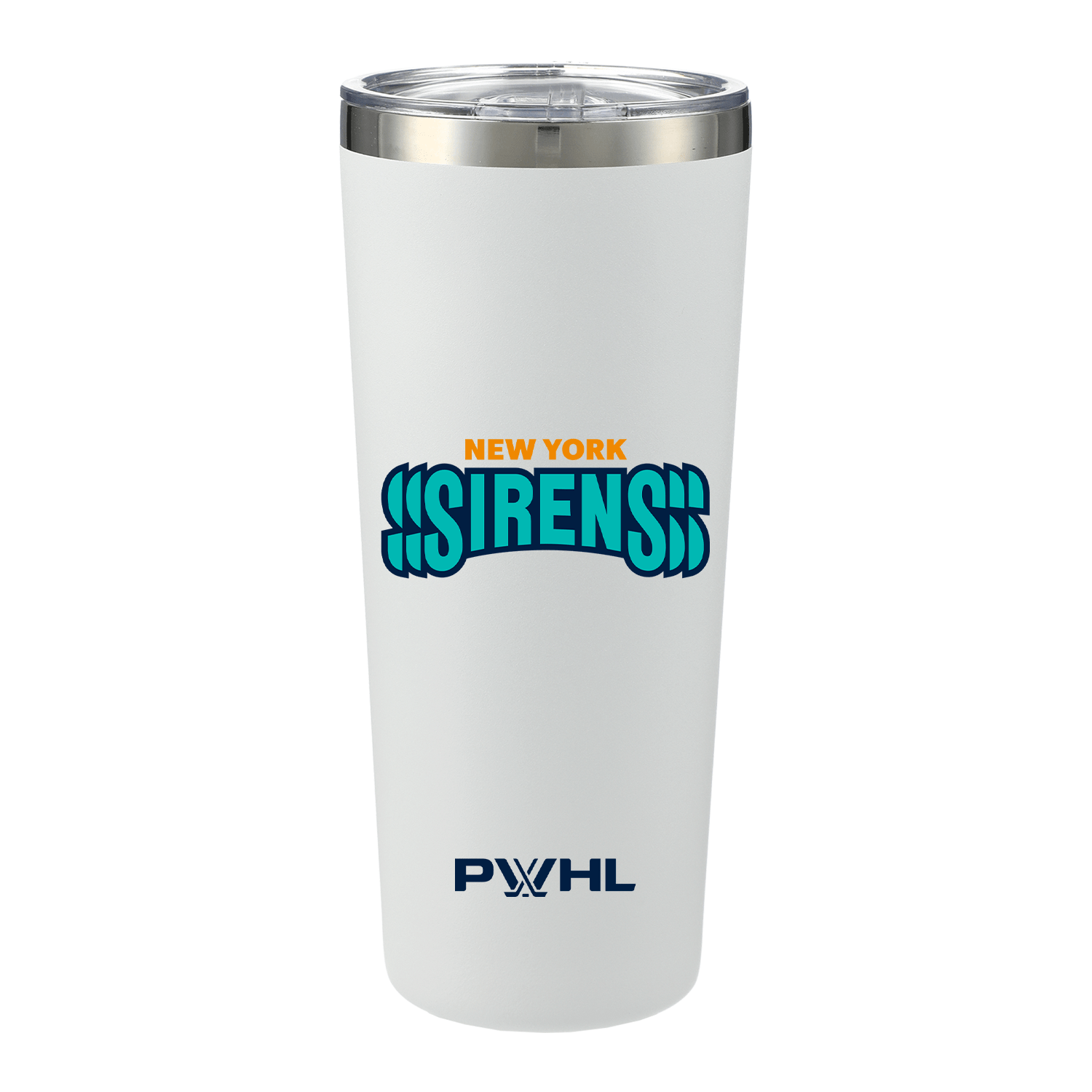 New York Sirens 22 oz Copper Vacuum Insulated Tumbler - Drinkware in White