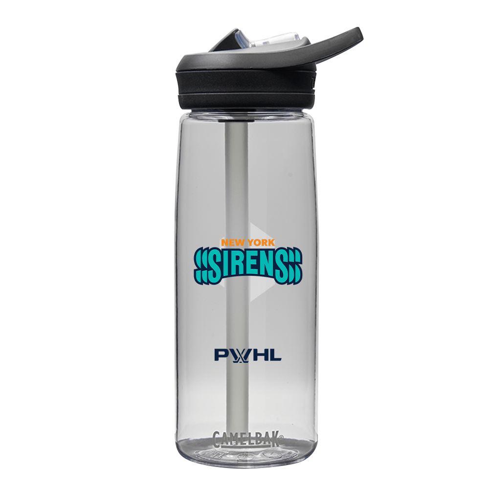 New York Sirens 25 oz CamelBak Eddy Bottle Tritan Renew - Drinkware in Charcoal
