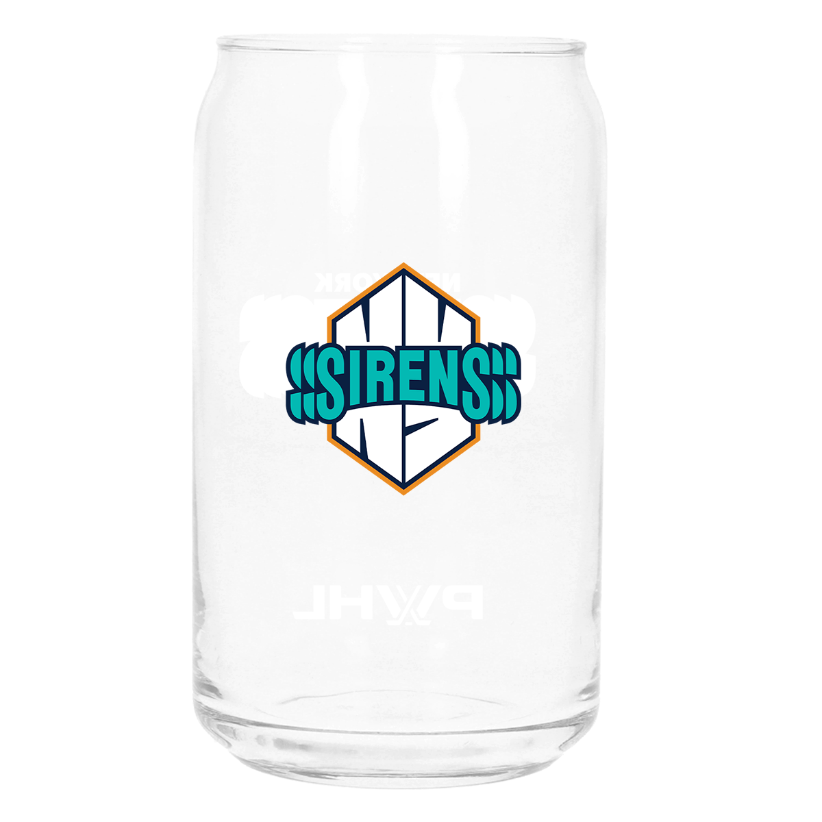 New York Sirens Soda Can Glass - Drinkware in Clear