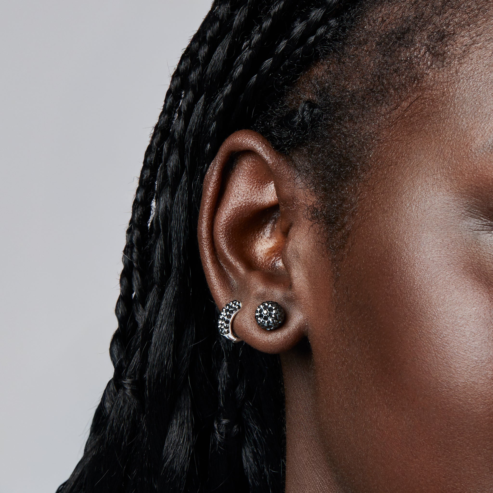 Ottawa Charge Hillberg & Berk Small Sparkle Ball™ Earrings - Jewelry in Black