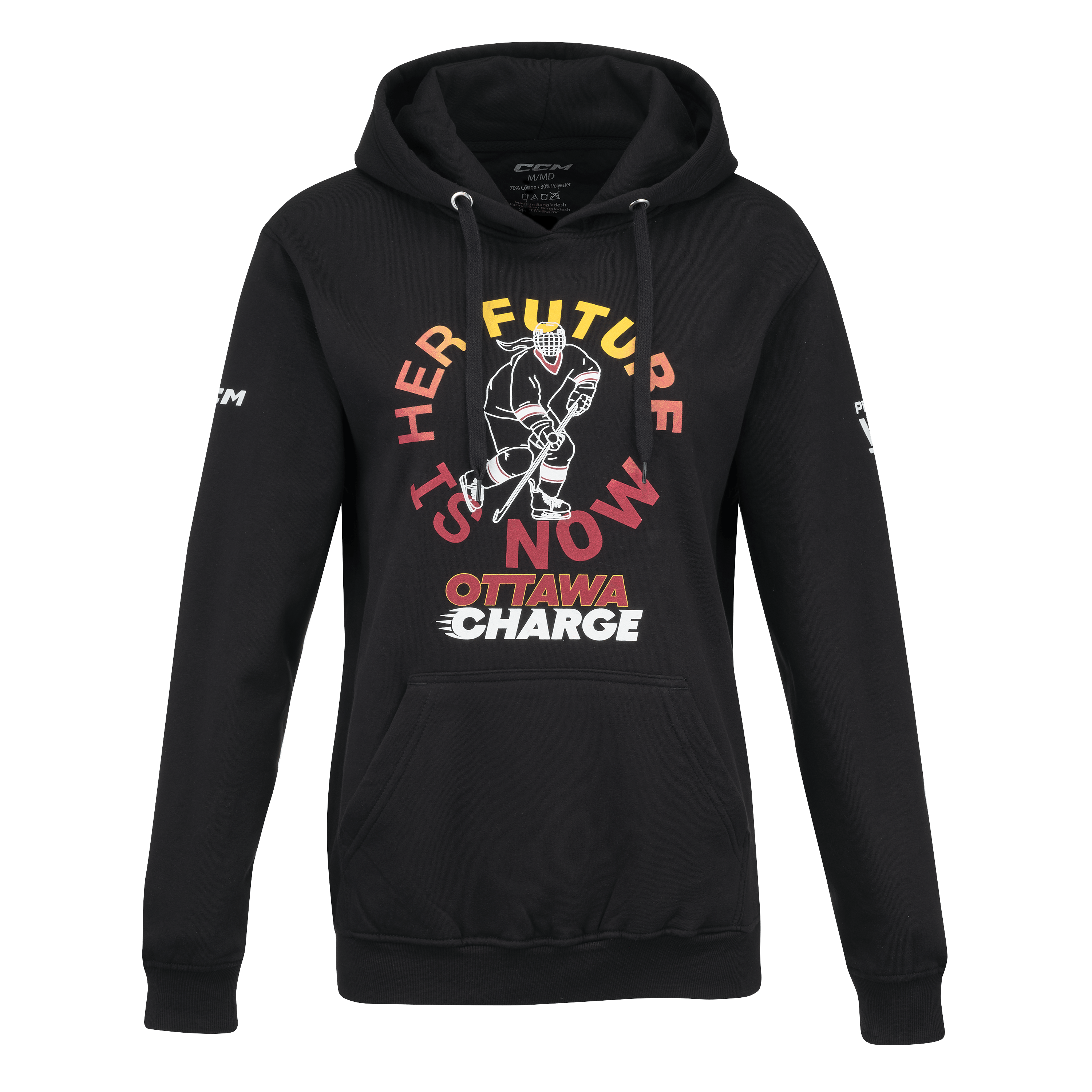 Ottawa Charge Adult CCM Her Future is Now Player Graphic Hoodie - Hoodie in Black
