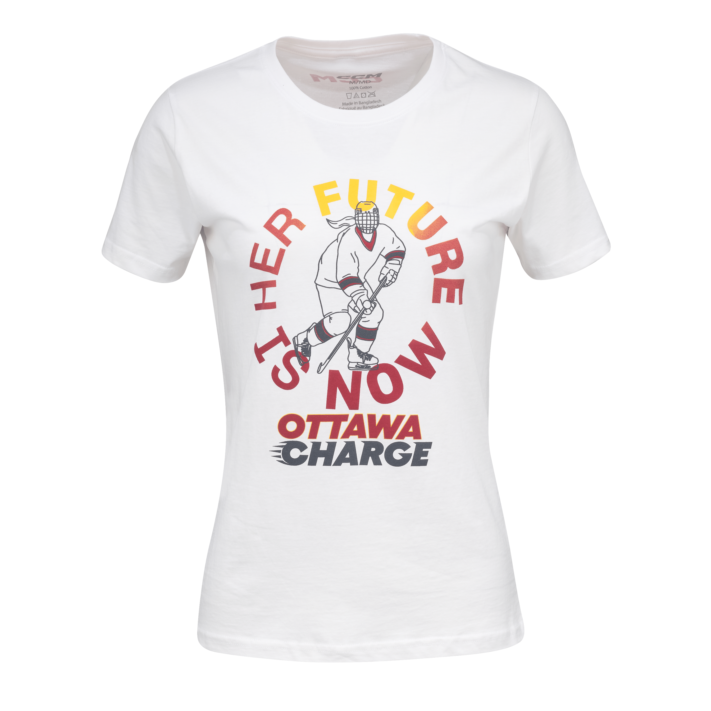 Ottawa Charge Adult CCM Her Future is Now Player Graphic T-Shirt - T-Shirt in White