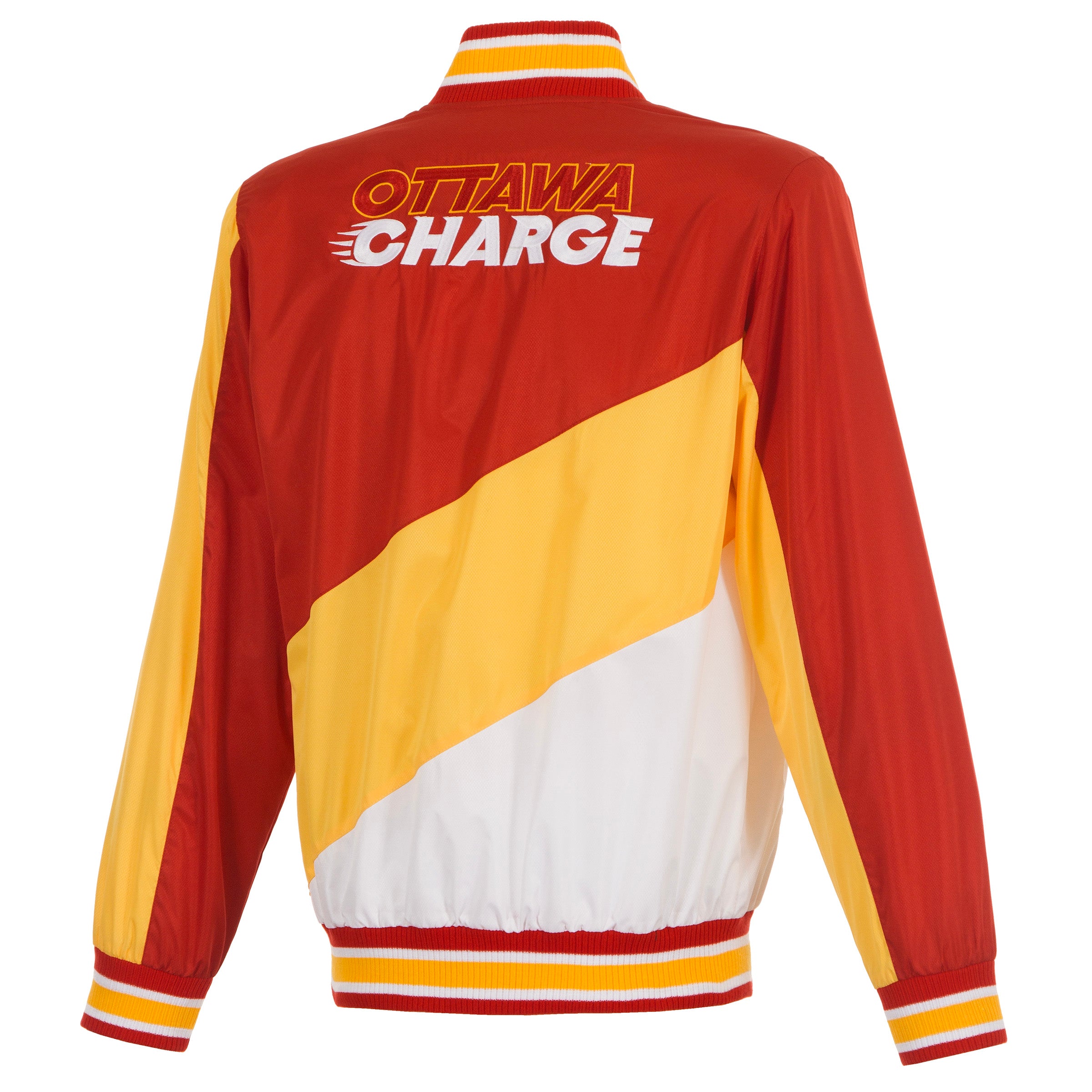 Ottawa Charge Adult Ripstop Nylon Colourblocked Jacket - Jacket in Red