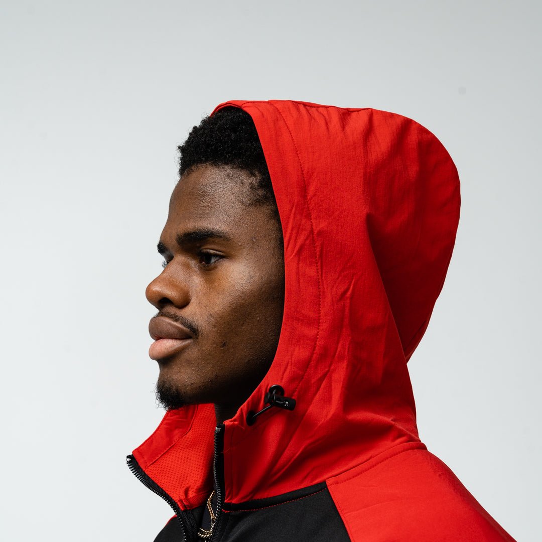 Ottawa Charge Adult Royalty Quarter Zip Podium Hybrid Jacket - Jacket in Red