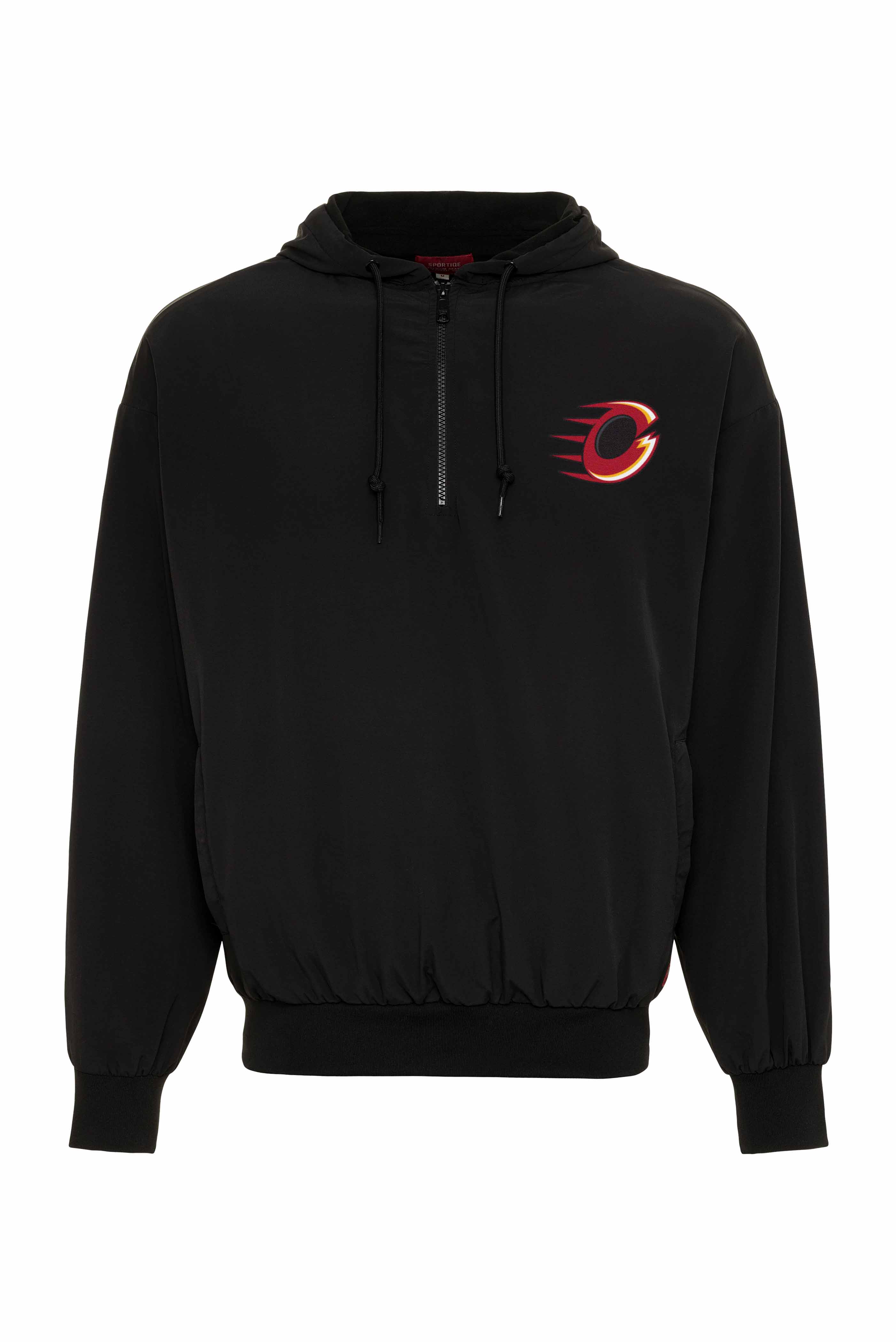 Adult Ottawa Charge Sportiqe Logo Winfield 1/4 Zip Jacket - Jacket in Black