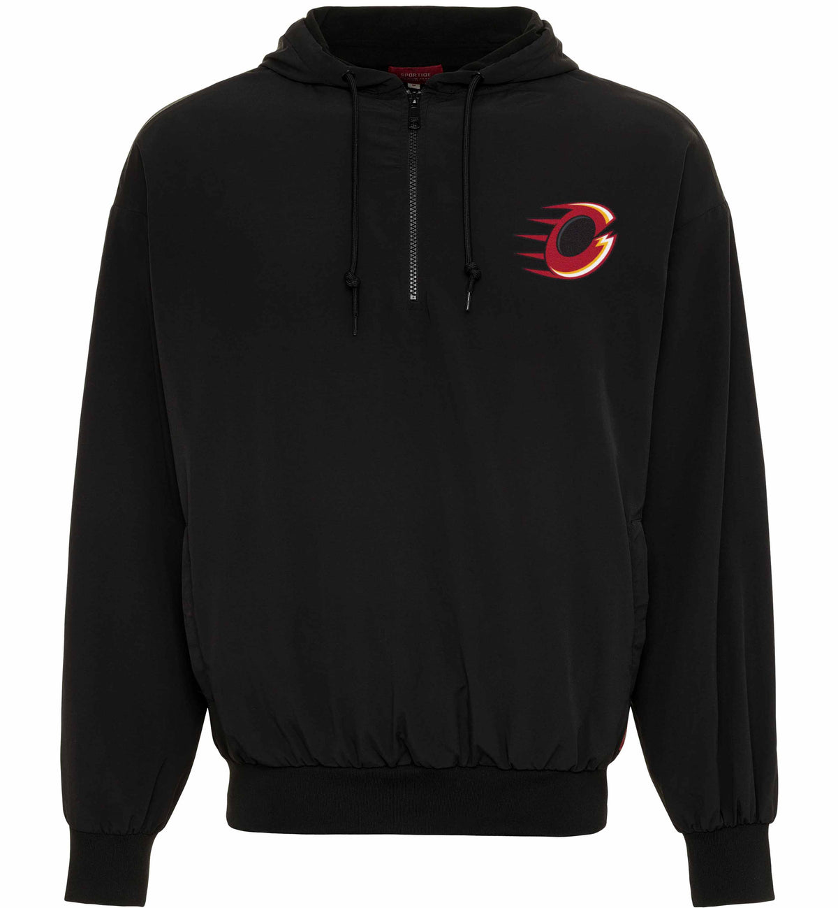 Adult Ottawa Charge Sportiqe Logo Winfield 1/4 Zip Jacket - Jacket in Black