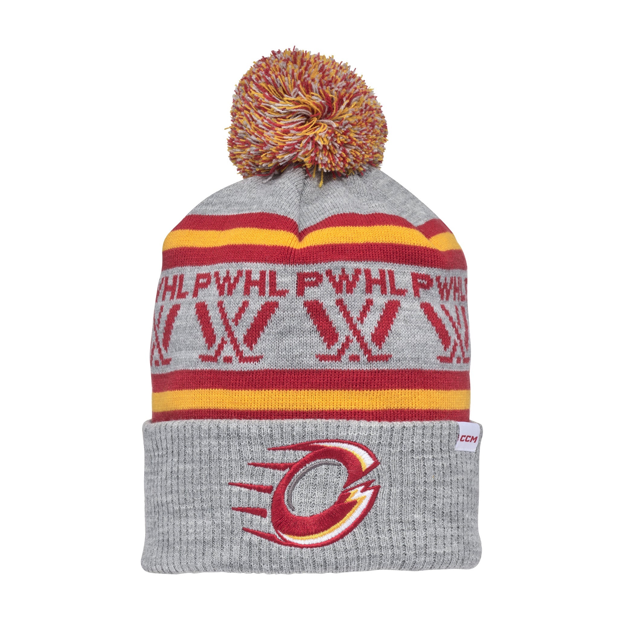Adult Ottawa Charge CCM Logo Knit Pom - Hat in