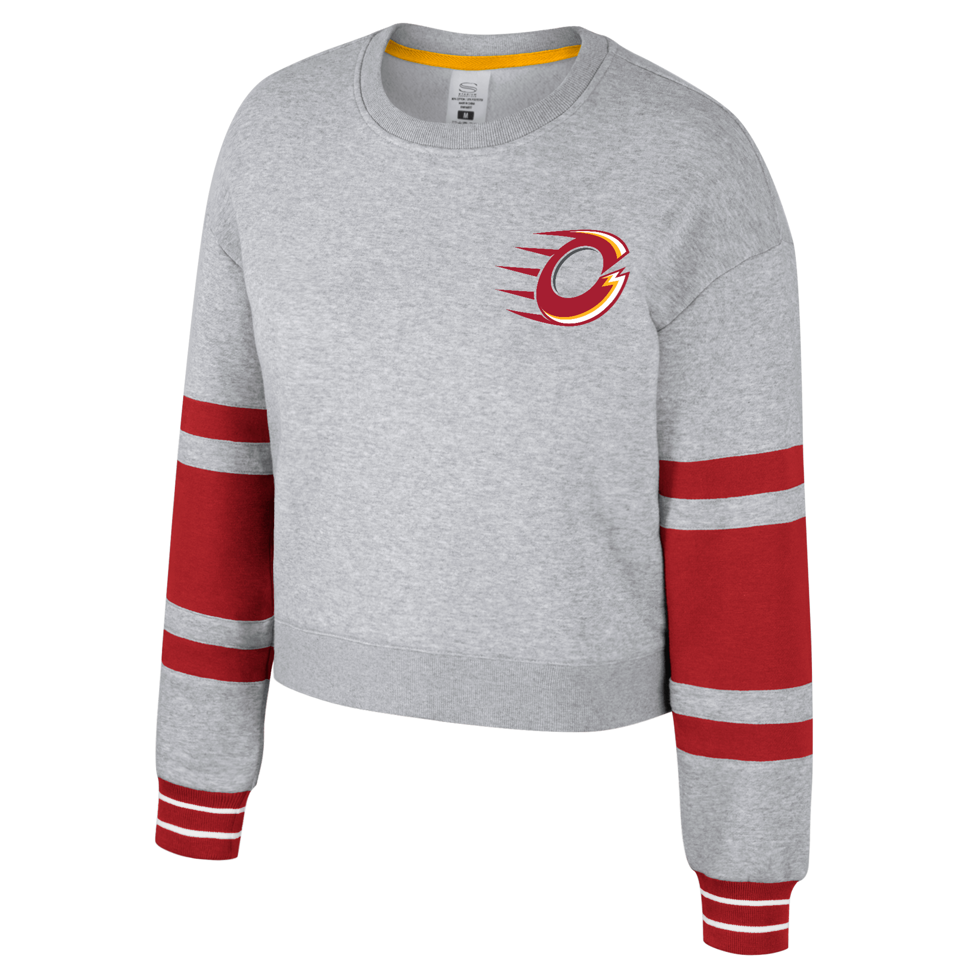 Ottawa Charge Women's Stadium Essentials Scrimmage 2 Long Sleeve Crop Crew - Crewneck in Grey