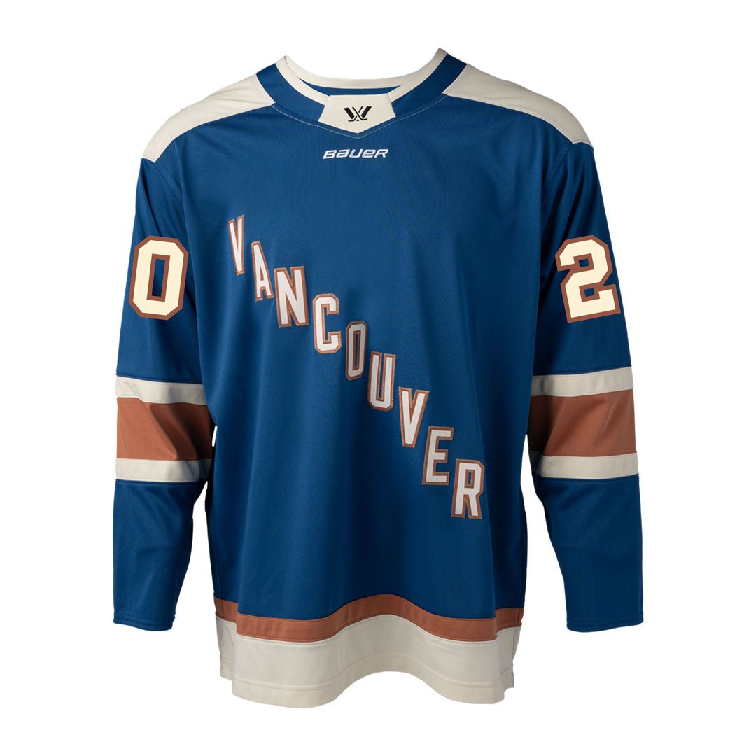 Adult PWHL Vancouver Sarah Nurse Bauer Replica Home Jersey - Jersey in Blue