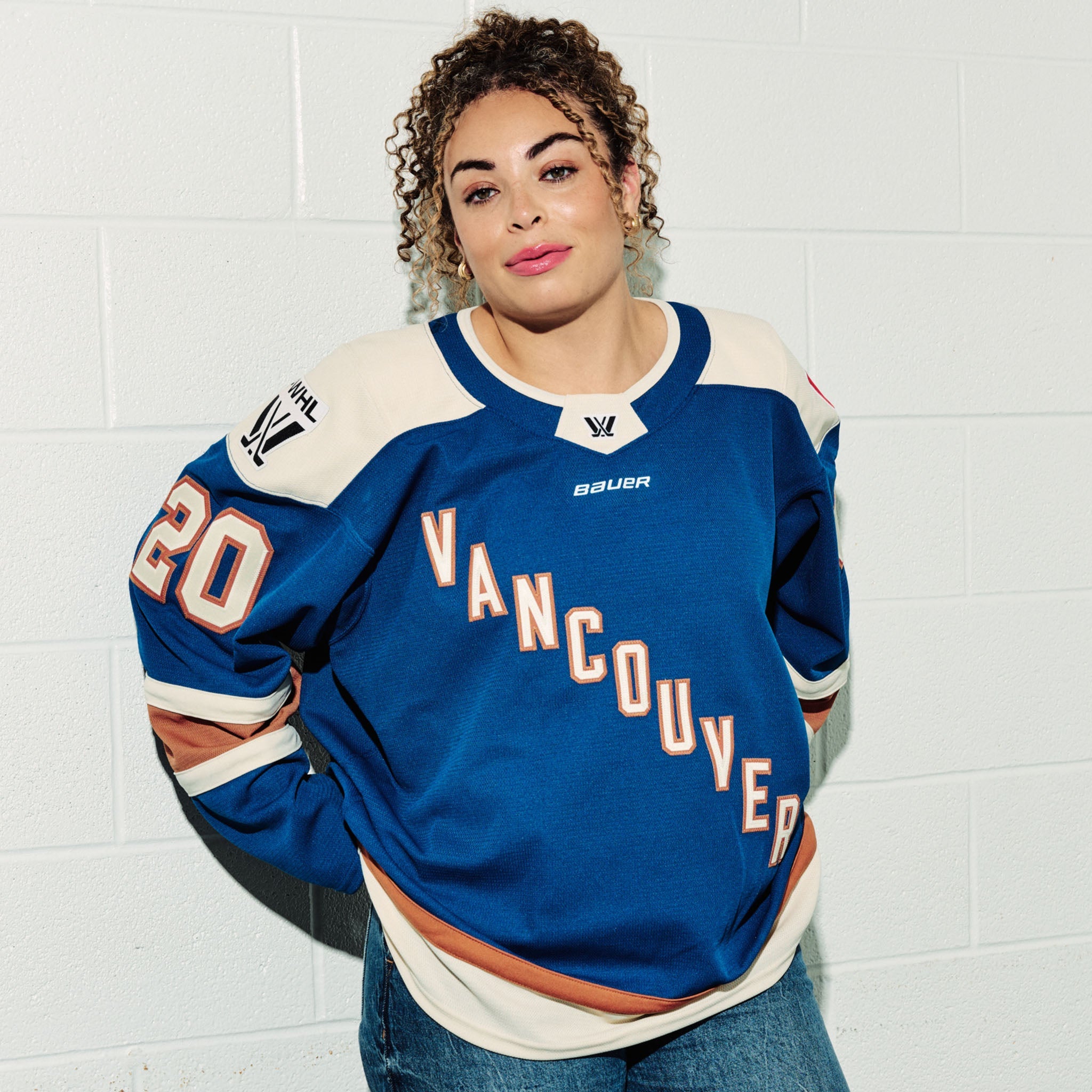 Adult PWHL Vancouver Sarah Nurse Bauer Replica Home Jersey - Jersey in Blue