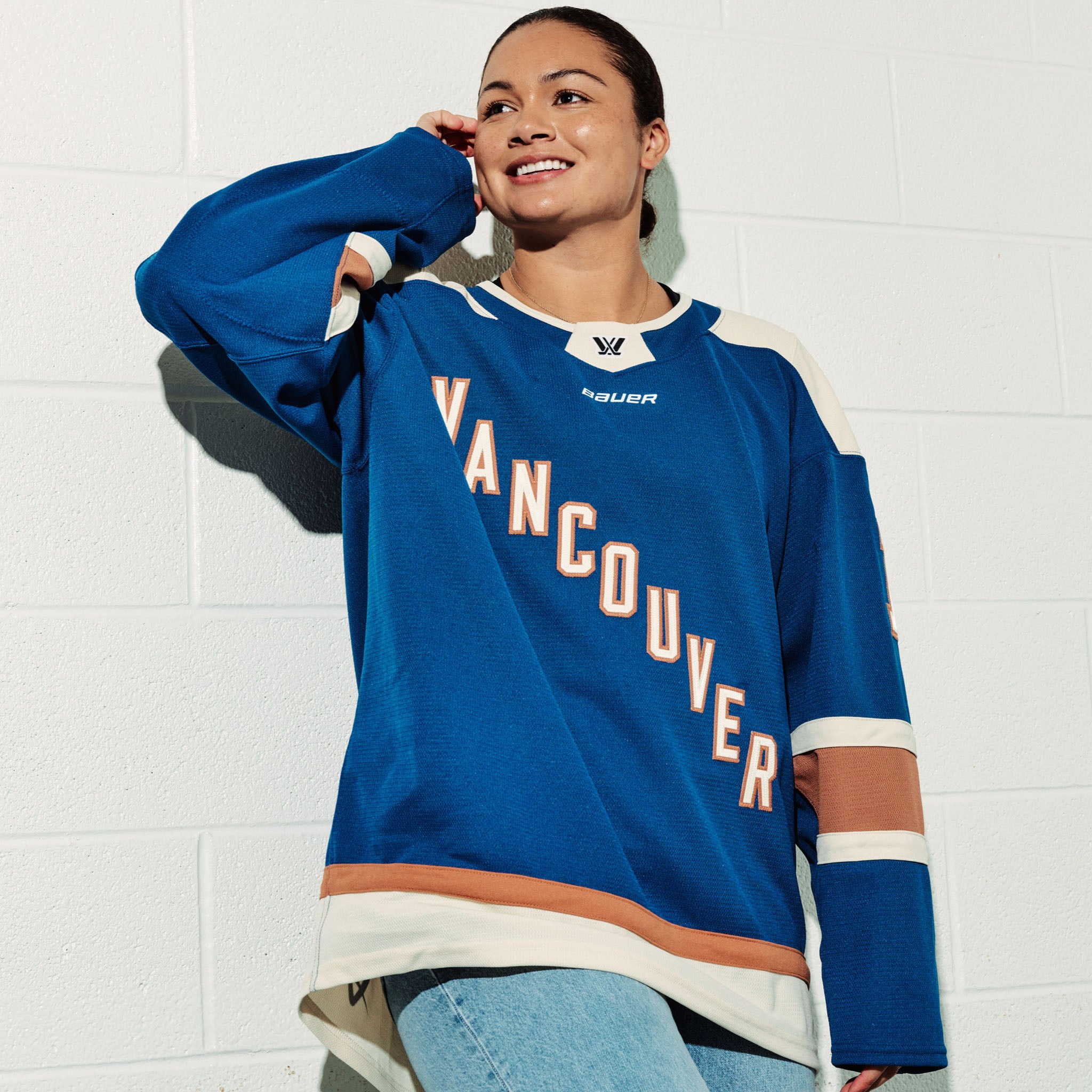 Adult PWHL Vancouver Sophie Jaques Bauer Replica Home Jersey - Jersey in Blue