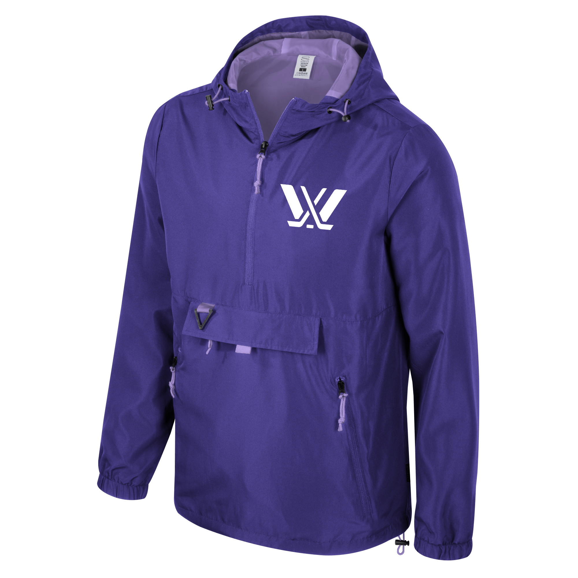 PWHL Adult Stadium Essentials Compete Quarter Zip Hybrid Jacket - Jacket in Purple