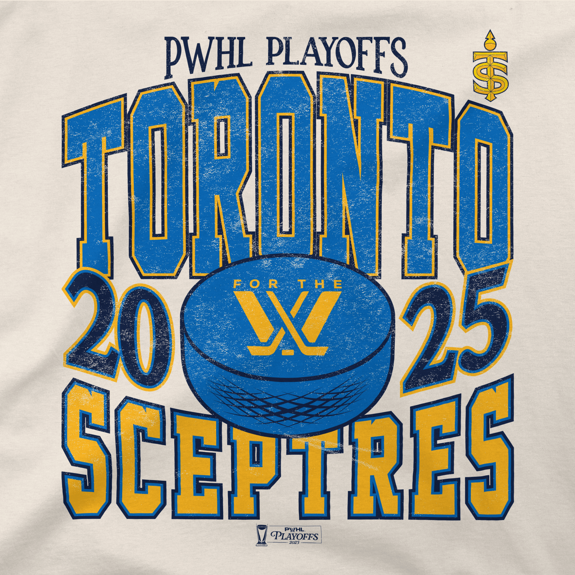 Toronto Sceptres Adult Stadium Essentials Playoffs City Revolution 25 Urban T-Shirt - T-shirt in Cream