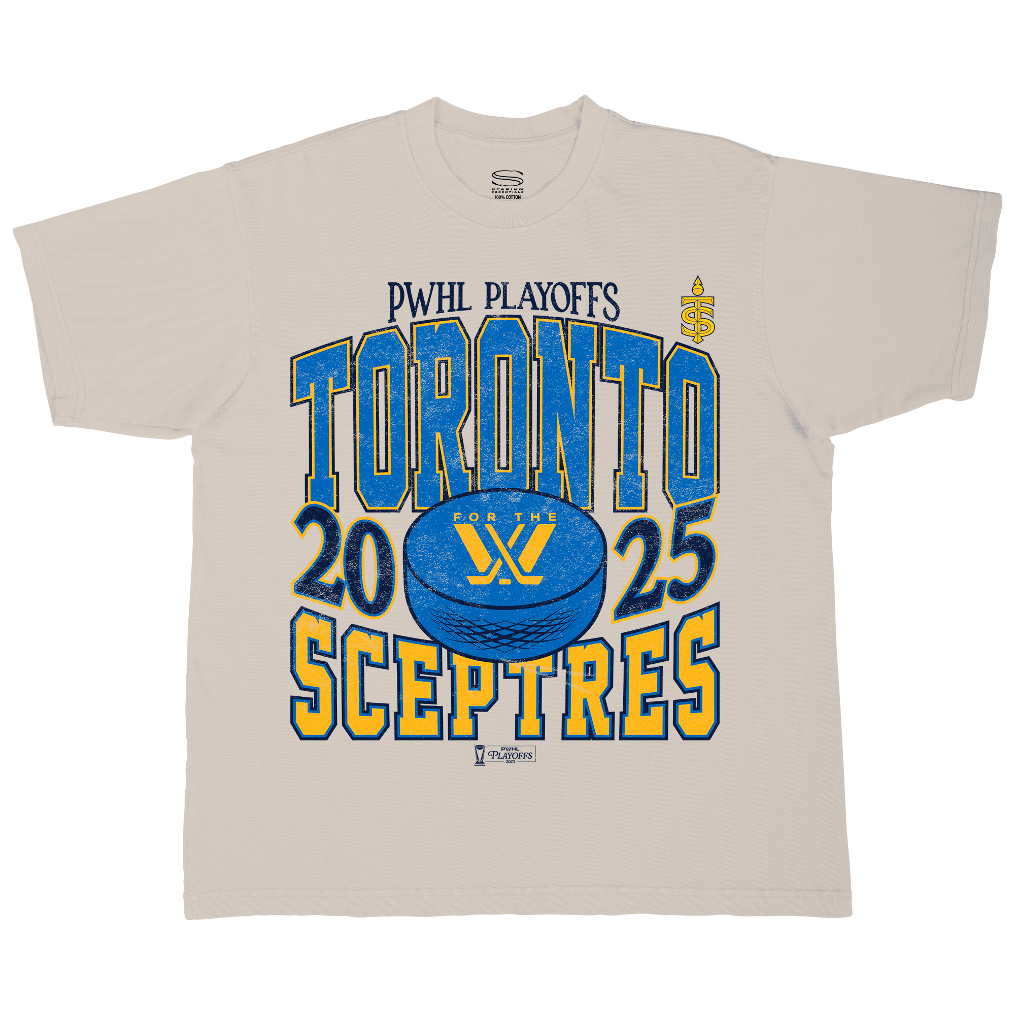 Toronto Sceptres Adult Stadium Essentials Playoffs City Revolution 25 Urban T-Shirt - T-shirt in Cream