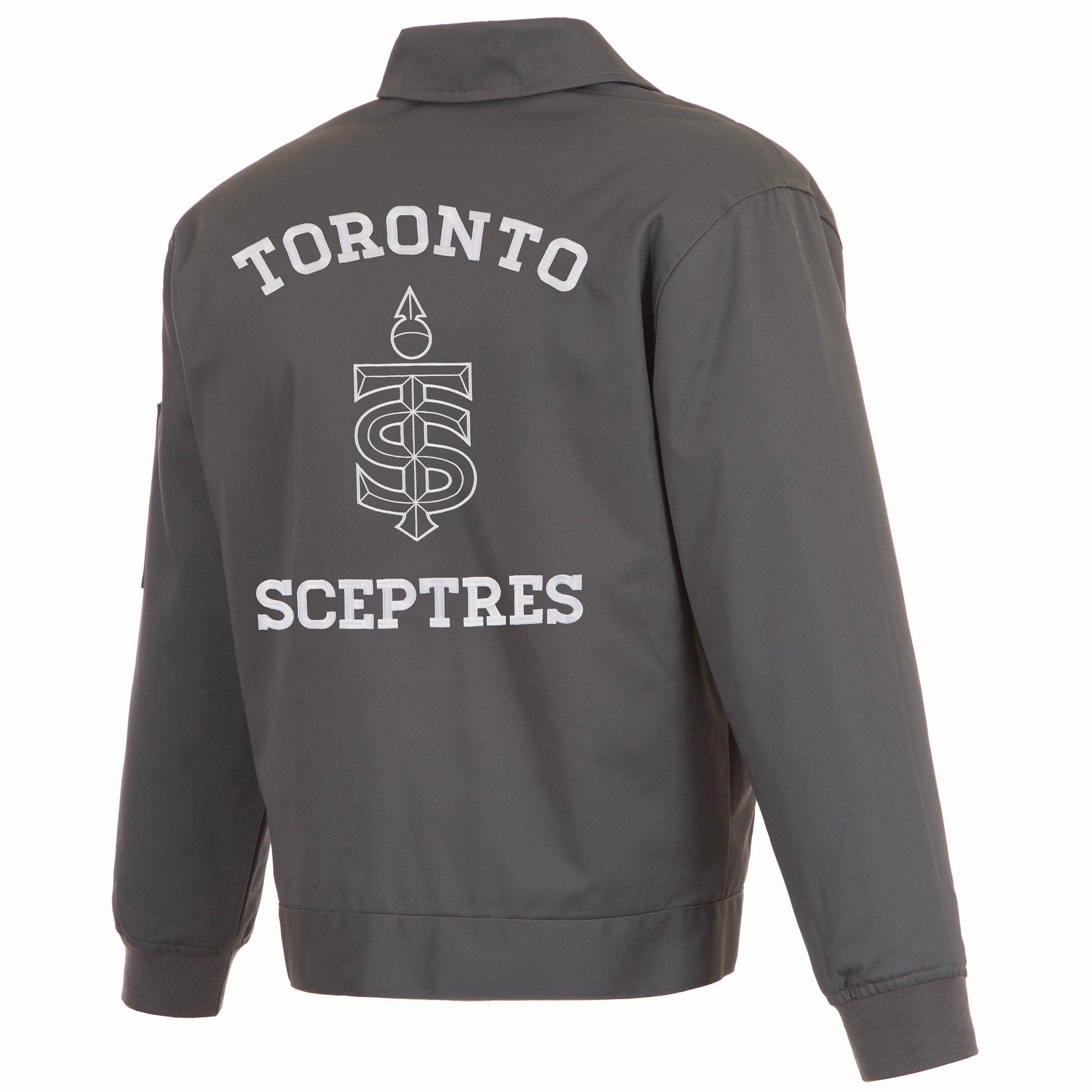 Toronto Sceptres Adult Twill Quilted Jacket - Jacket in Gray
