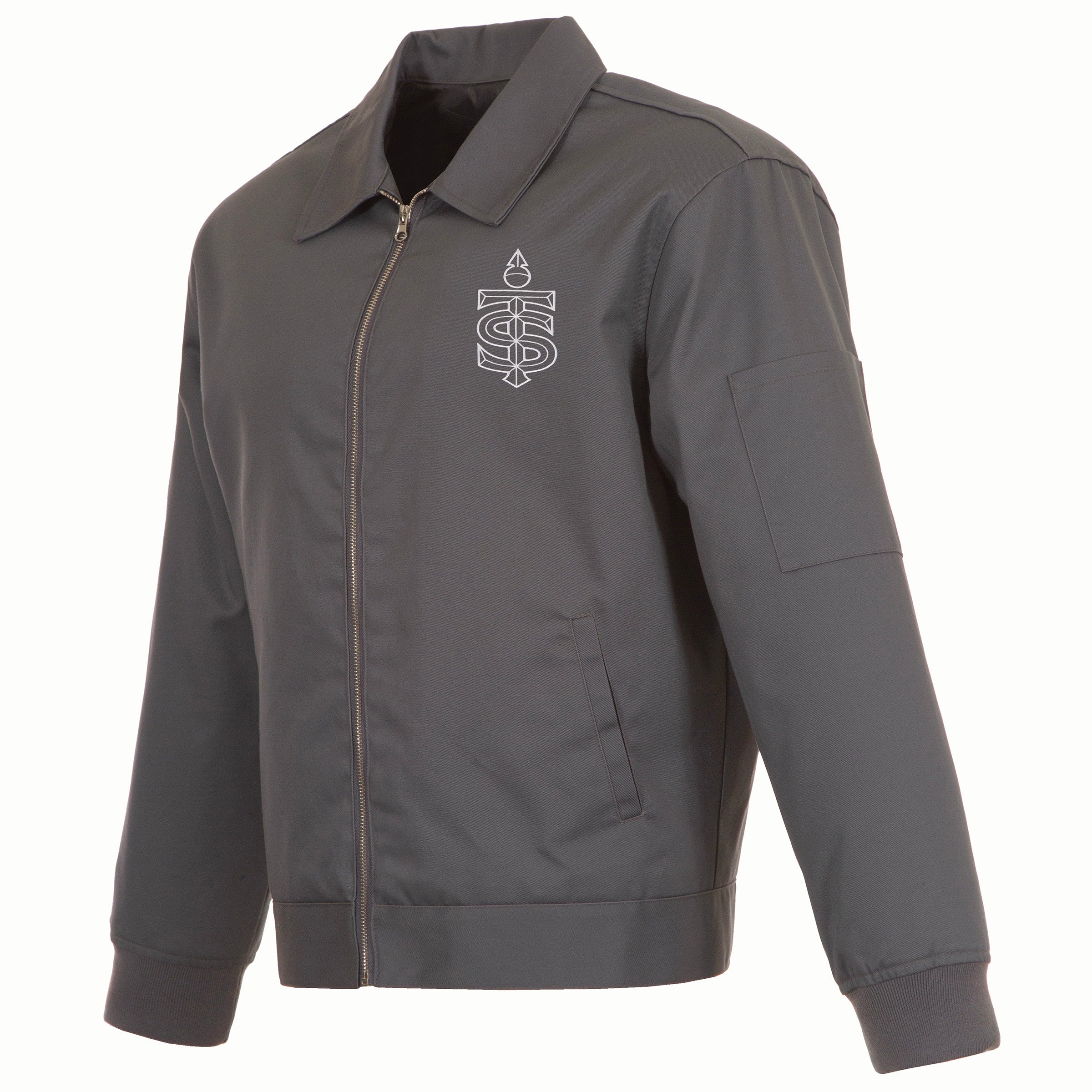 Toronto Sceptres Adult Twill Quilted Jacket - Jacket in Gray